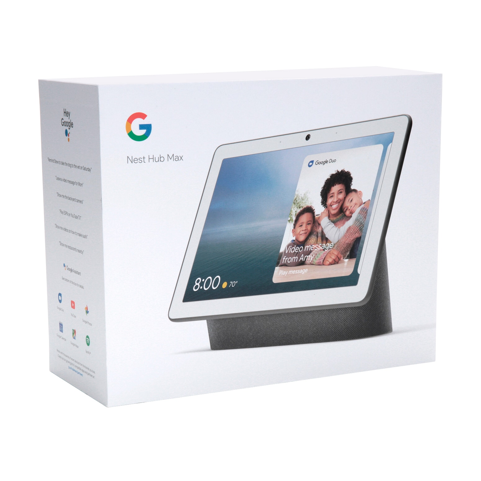 Google Nest Hub Max Smart Speaker with Google Assistant Voice Control ...