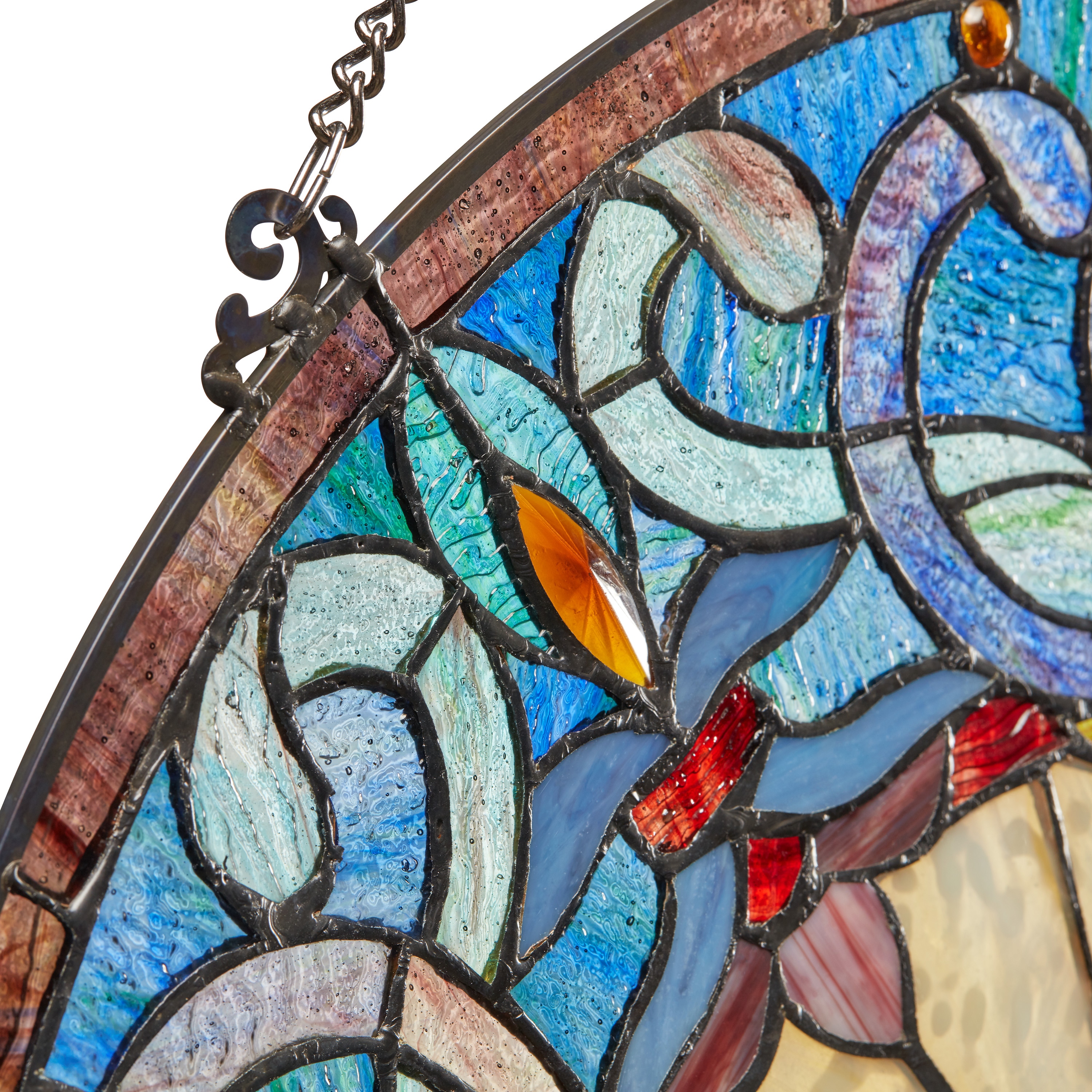 Classic Stained Glass Feather (tip is hotsell hand rolled beautiful glass!)