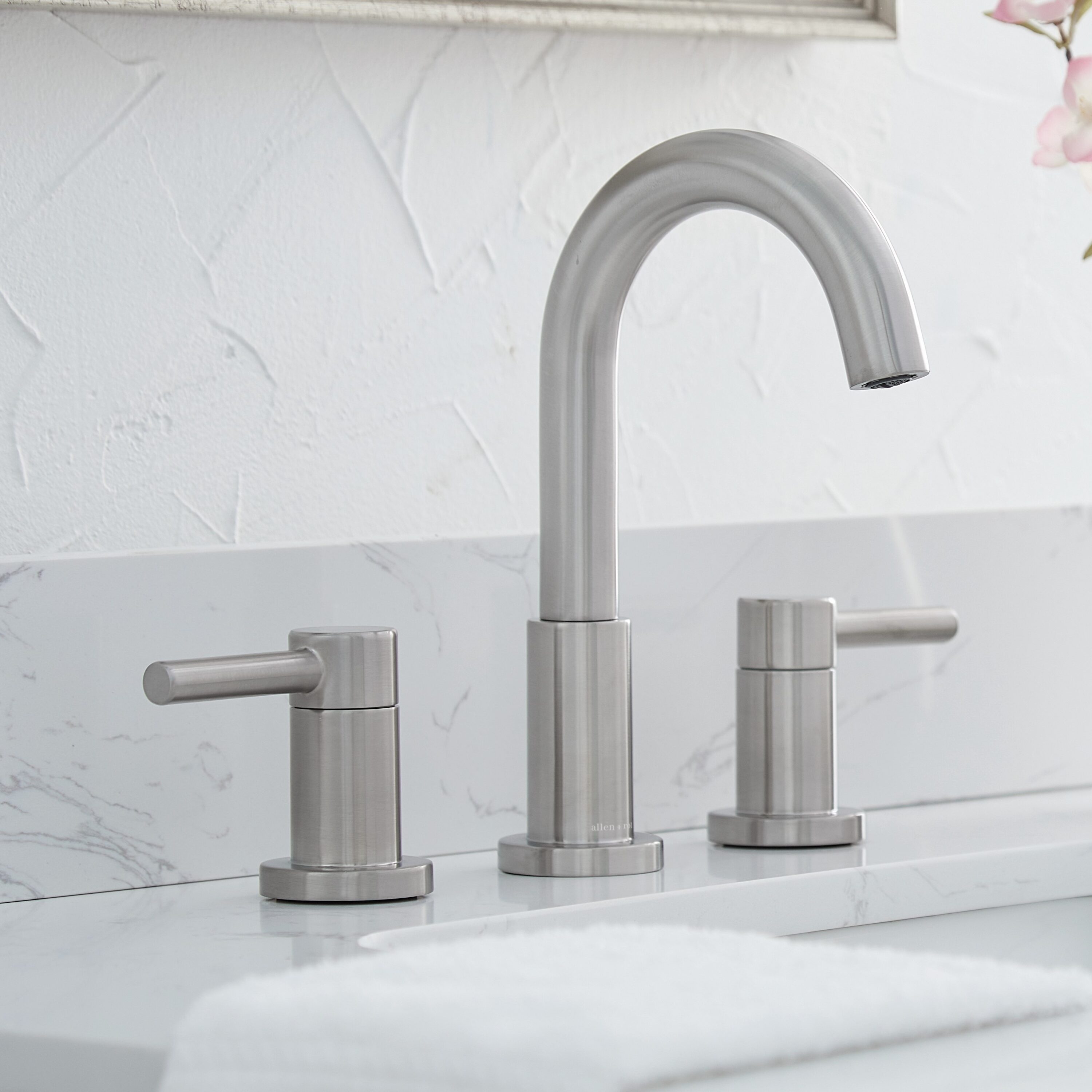 allen + roth Harlow Brushed Nickel Widespread 2-Handle WaterSense ...