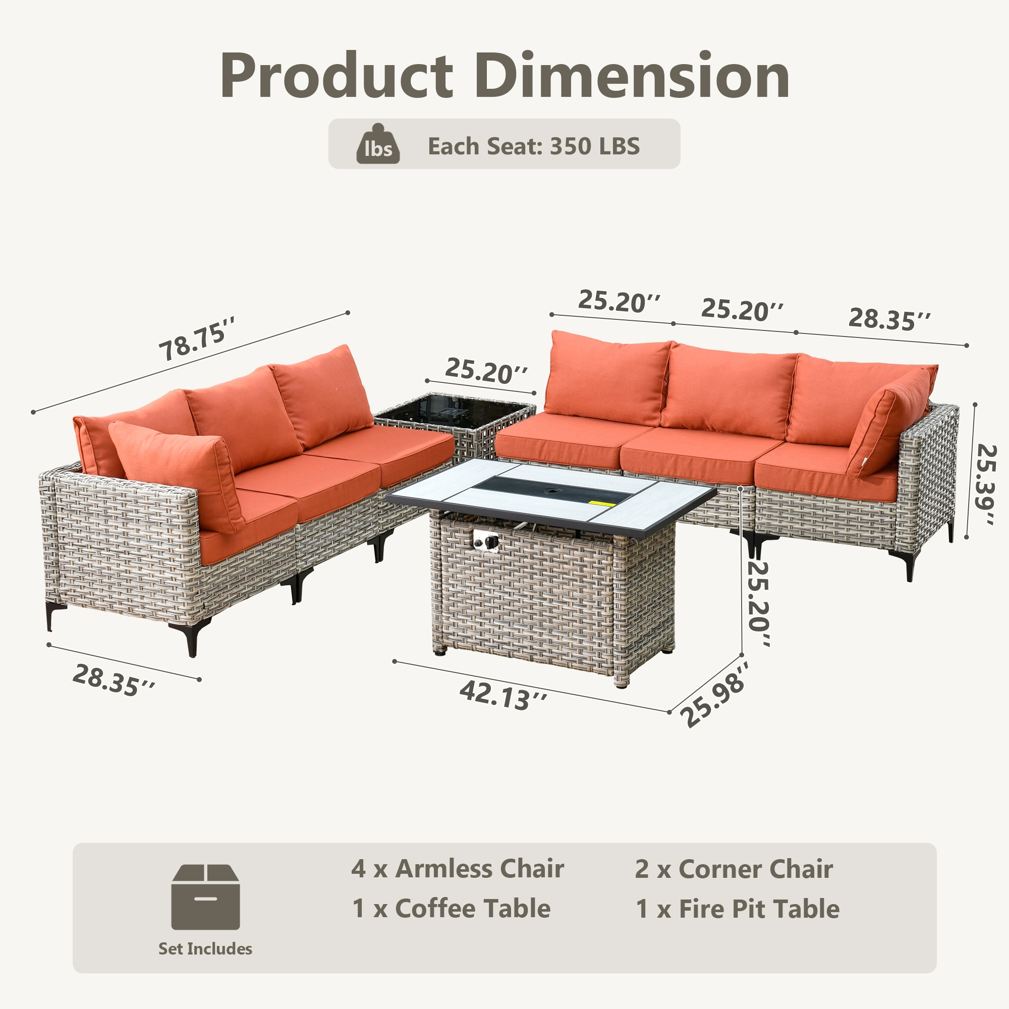 Pouuin RFPSKT80C8 Patio-Sofas-Daybeds - View #2