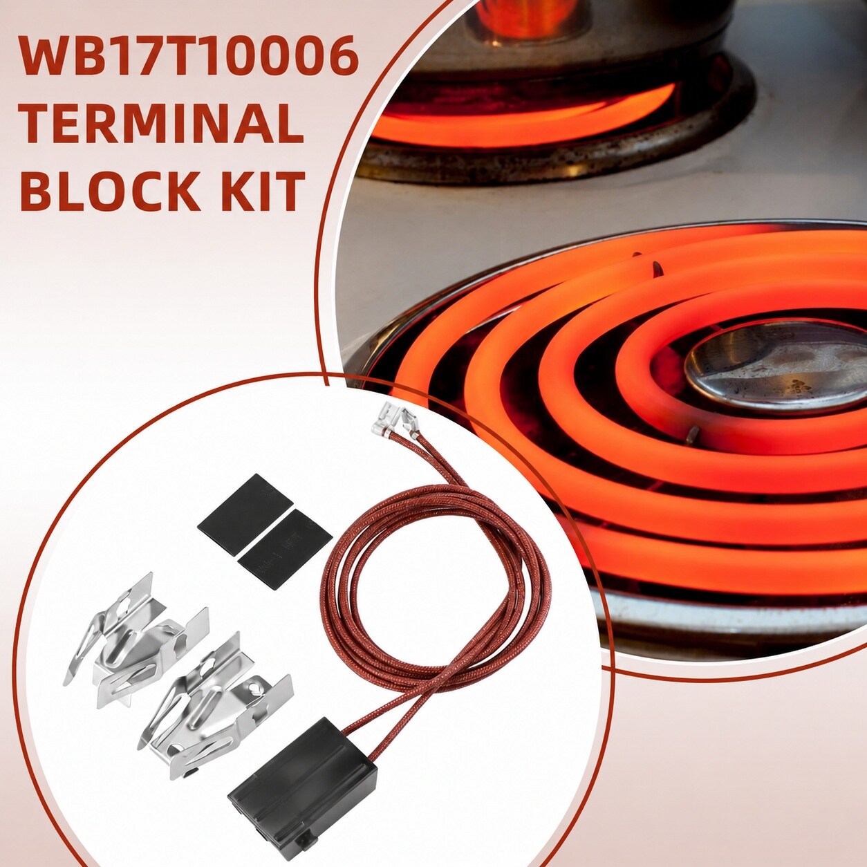 Adrinfly WB17T10006 Terminal Block Kit Range Surface Burner Plug