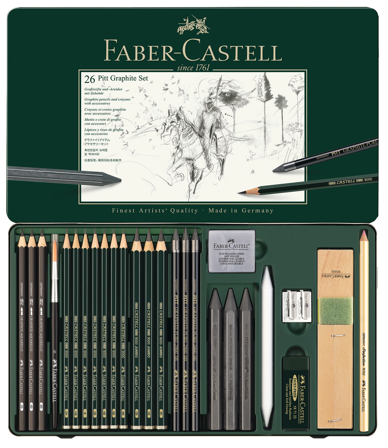 Faber-Castell Faber-Castell Graphite Pencil Art Set - 26 Piece Kit