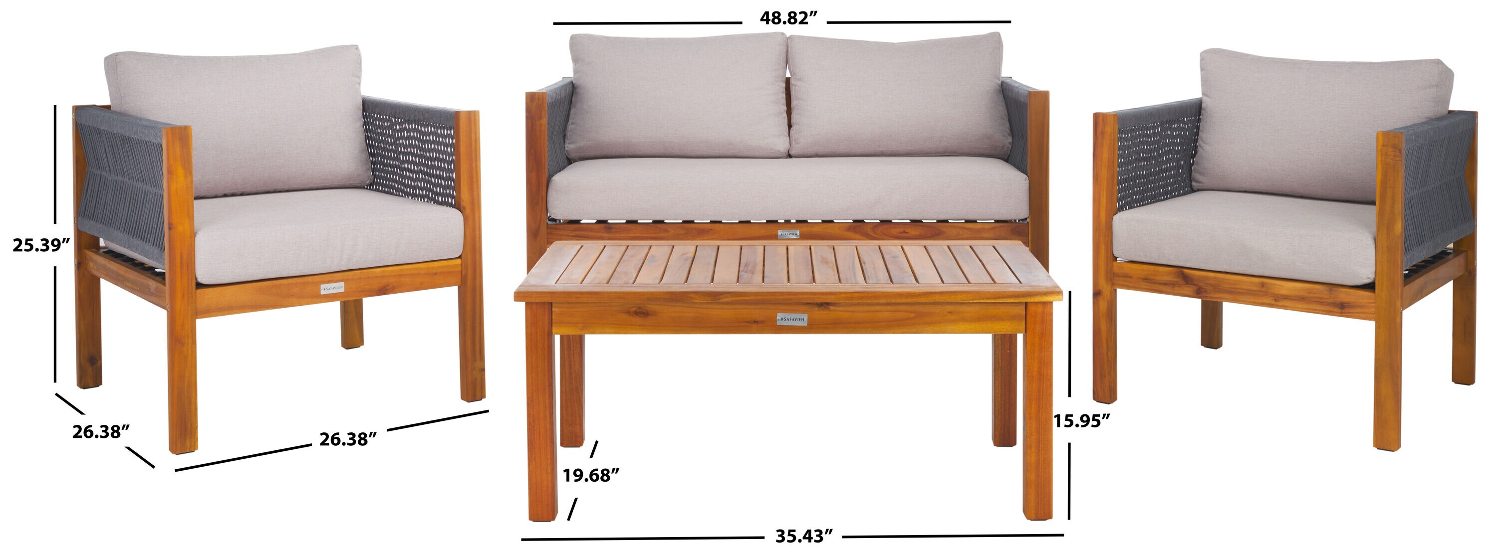 Safavieh PAT7731B Patio-Sofas-Daybeds - View #7
