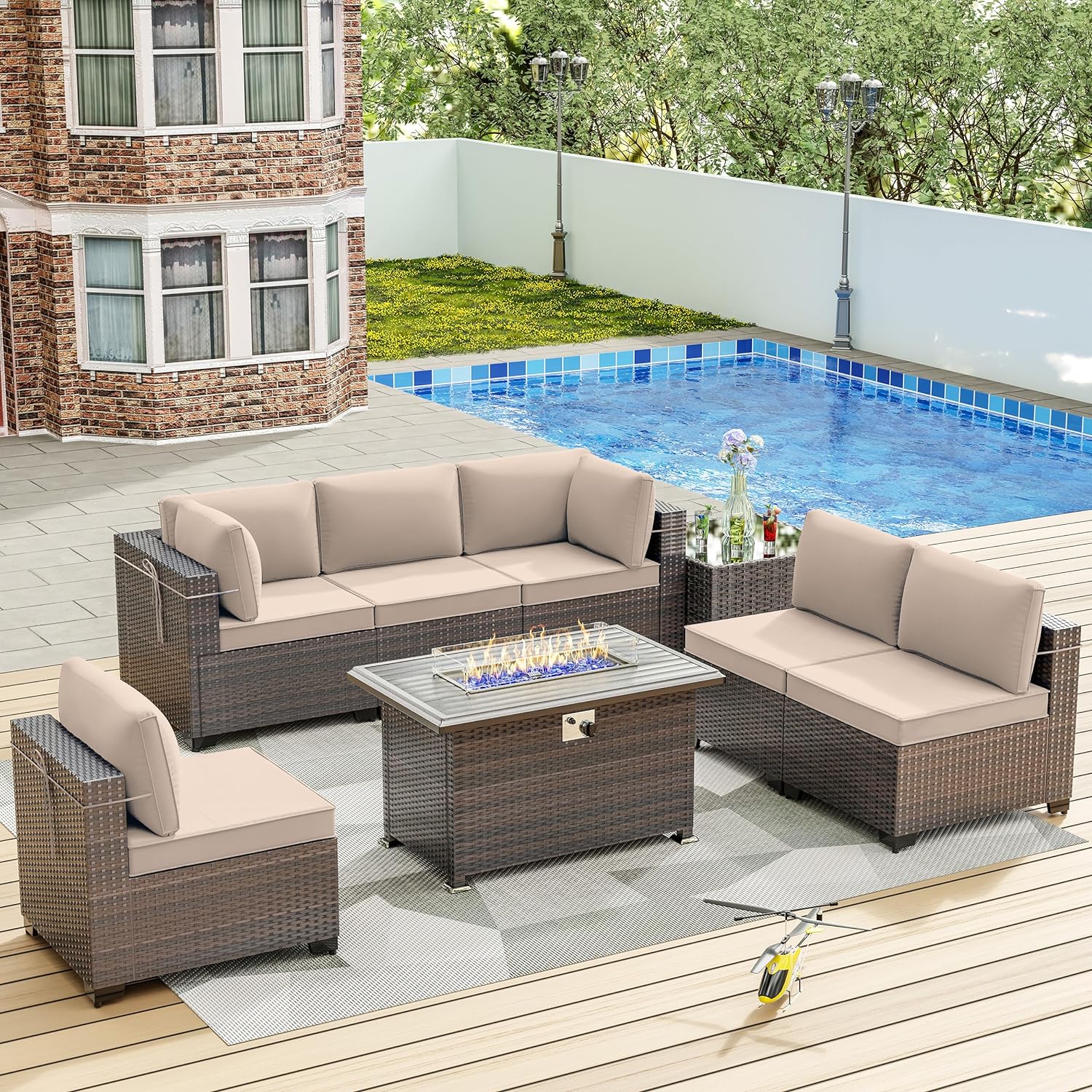 ALAULM LS-7+FP-SAND Patio-Conversation-Sets - View #9