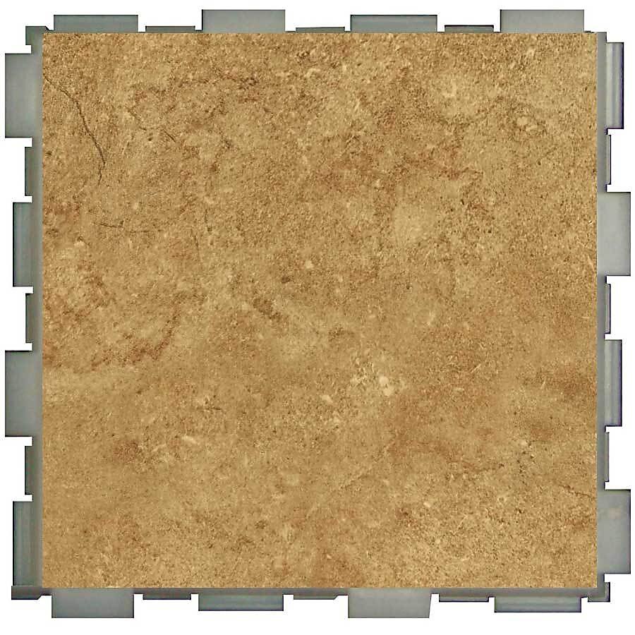 SnapStone® Mocha 6 x 6 Interlocking Porcelain Floor Tile SnapStone® Mocha 6 x 6 Interlocking Porcelain Floor Tile