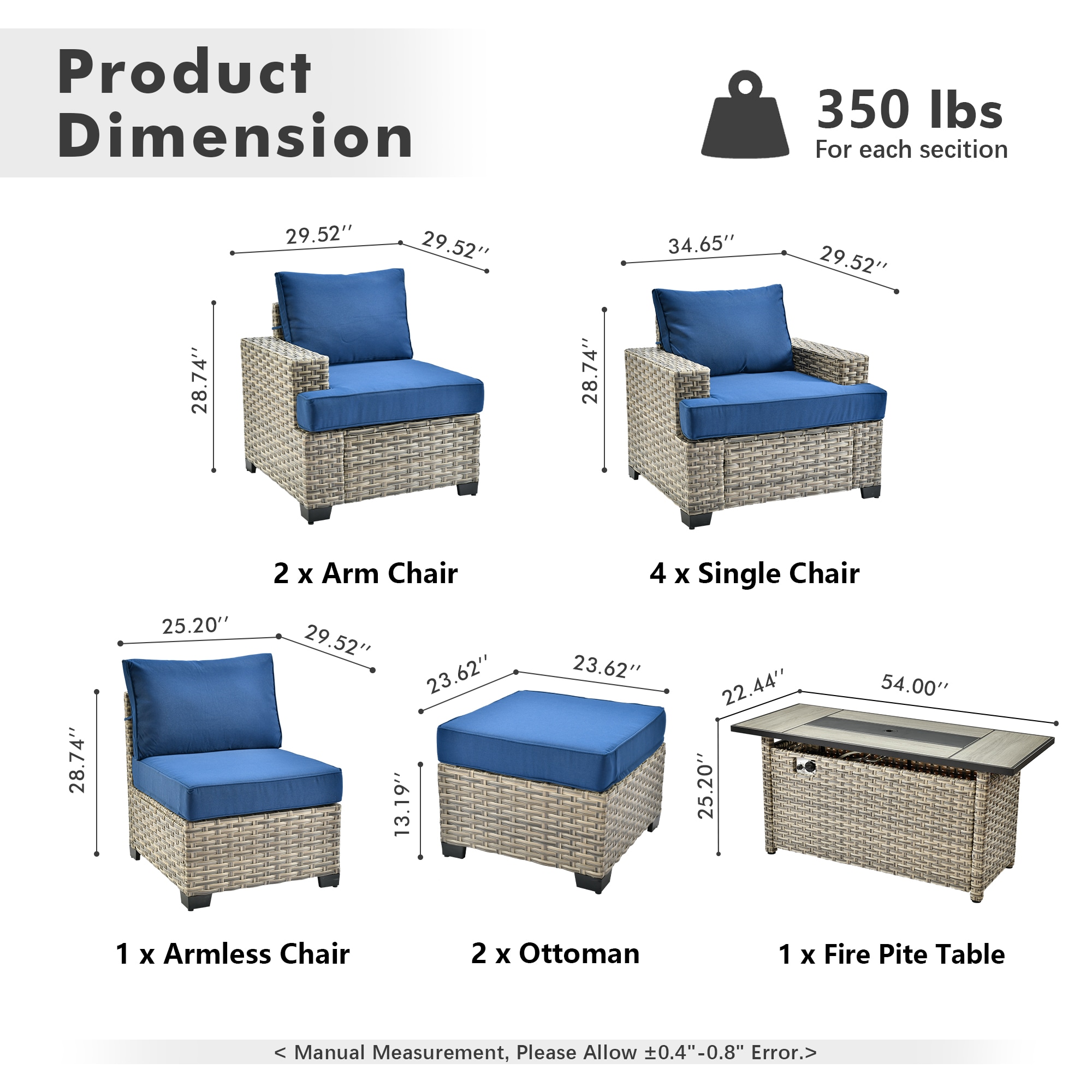 ALTRIGUS 6L-CFP8504-TBS710-AL Patio-Conversation-Sets - View #3