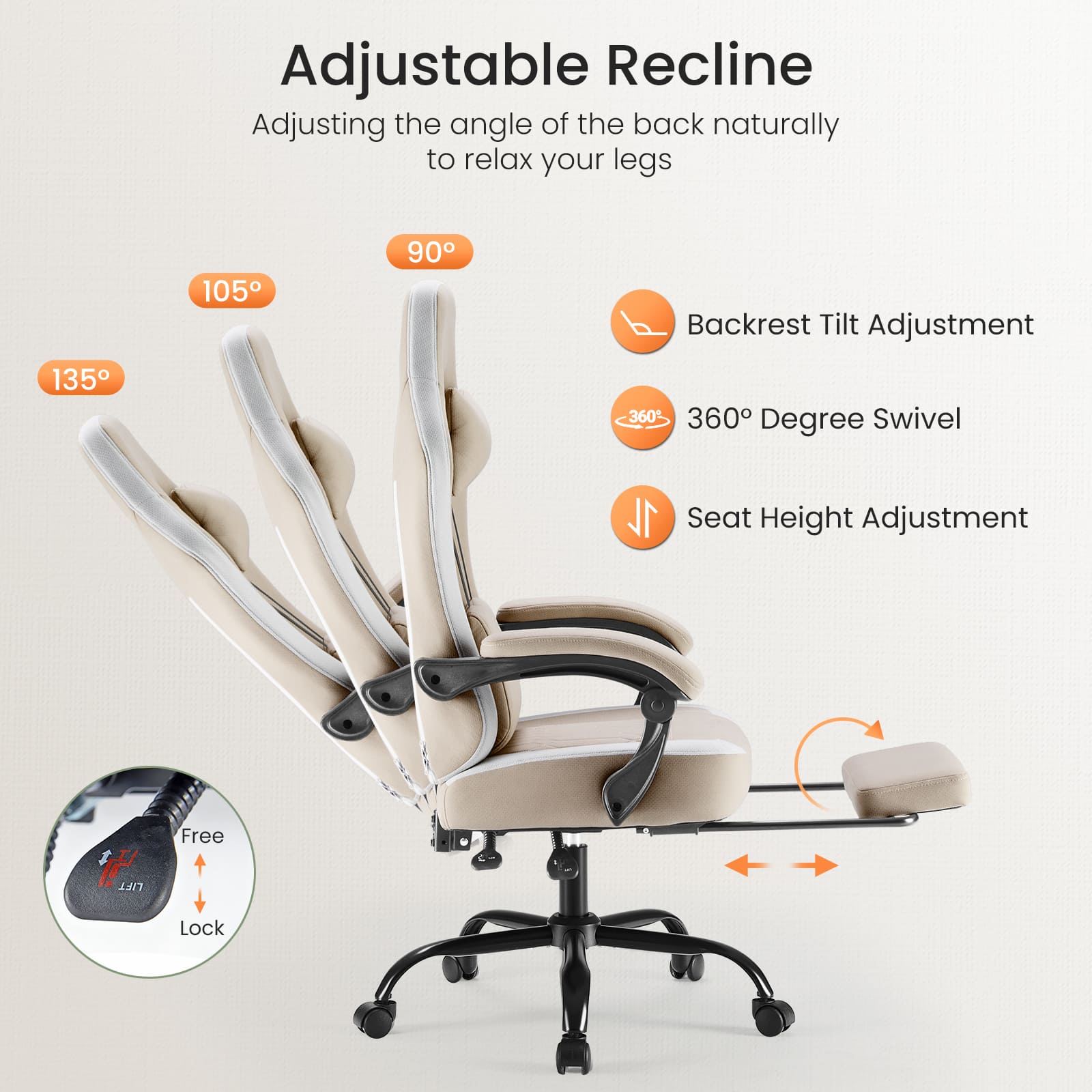 Sweetcrispy L-C-DJY02-LD-KK Office-Chairs - View #5