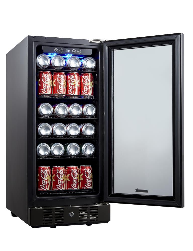 NewAir 14.88-in W 96-Can Capacity Black Stainless Steel Built-In ...