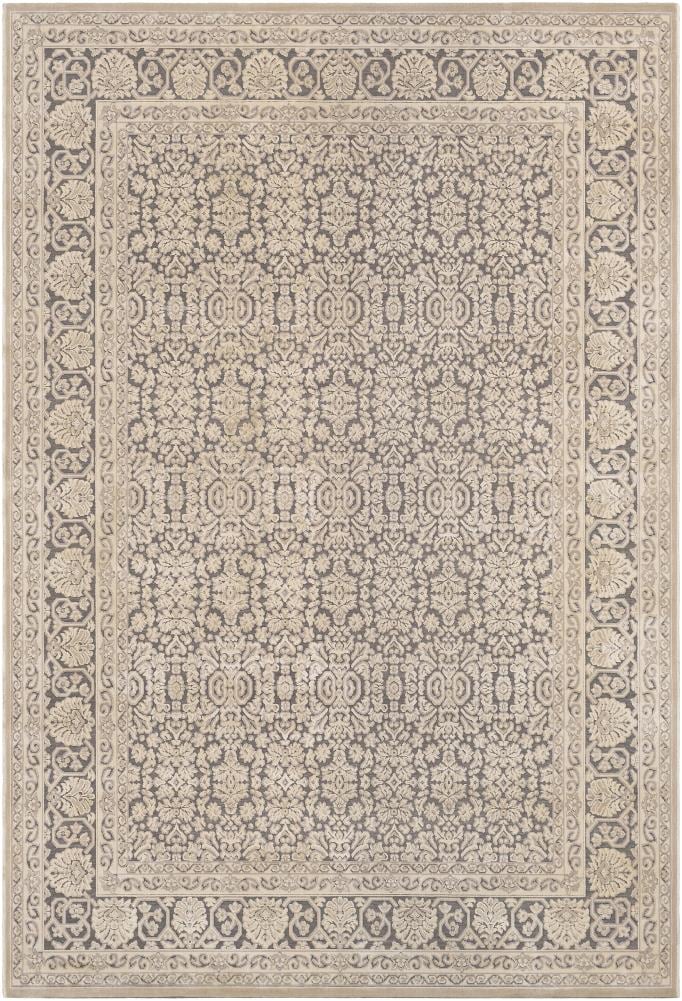Surya ASP2300-5273 Aesop 5 X 8 Gray Indoor Medallion Oriental Area Rug
