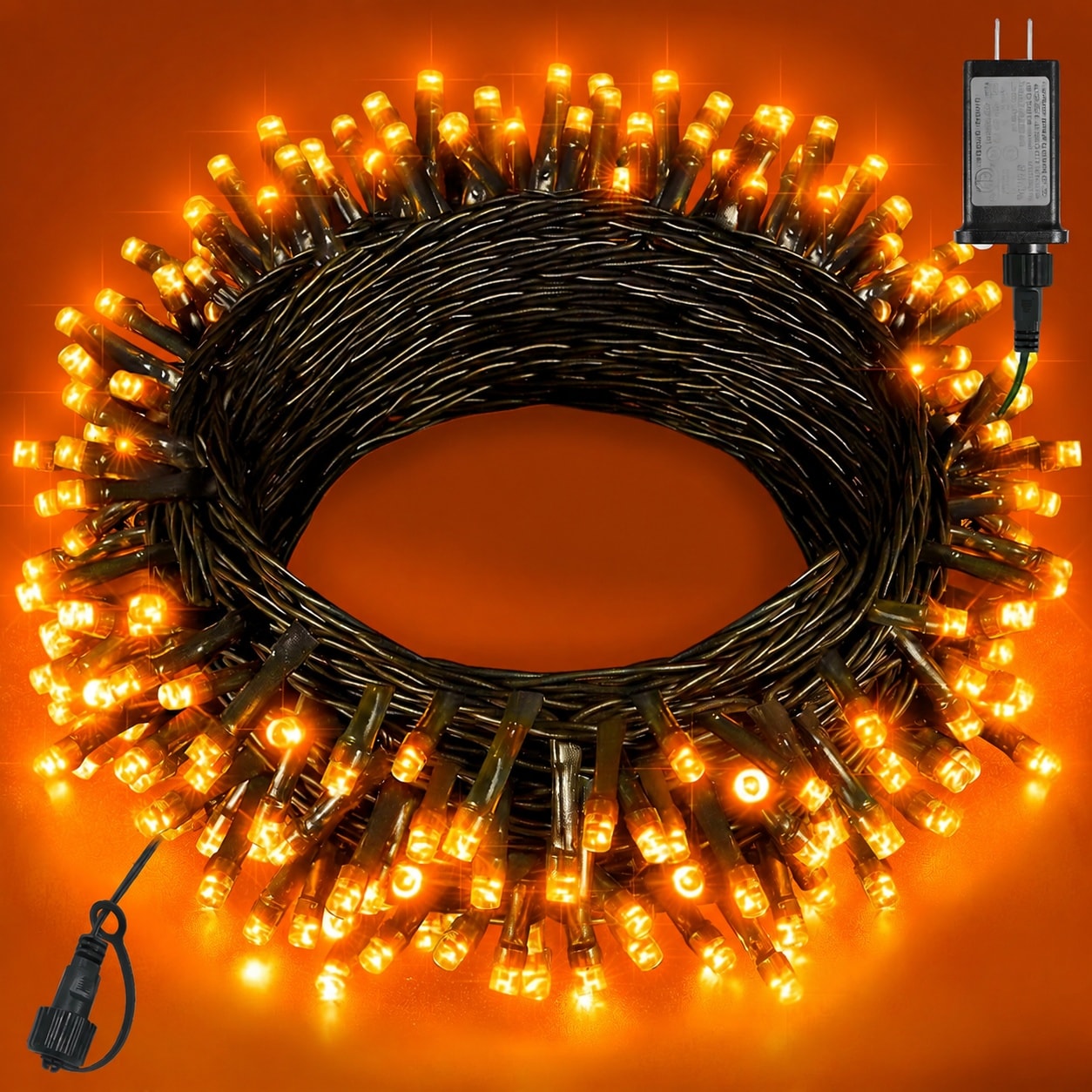 AOIZGMY  Blue and White Christmas Lights Outdoor 80FT 240 LED Waterproof Plug In 8 Modes Connectable Green Wire for Tree Patio Timer Memory