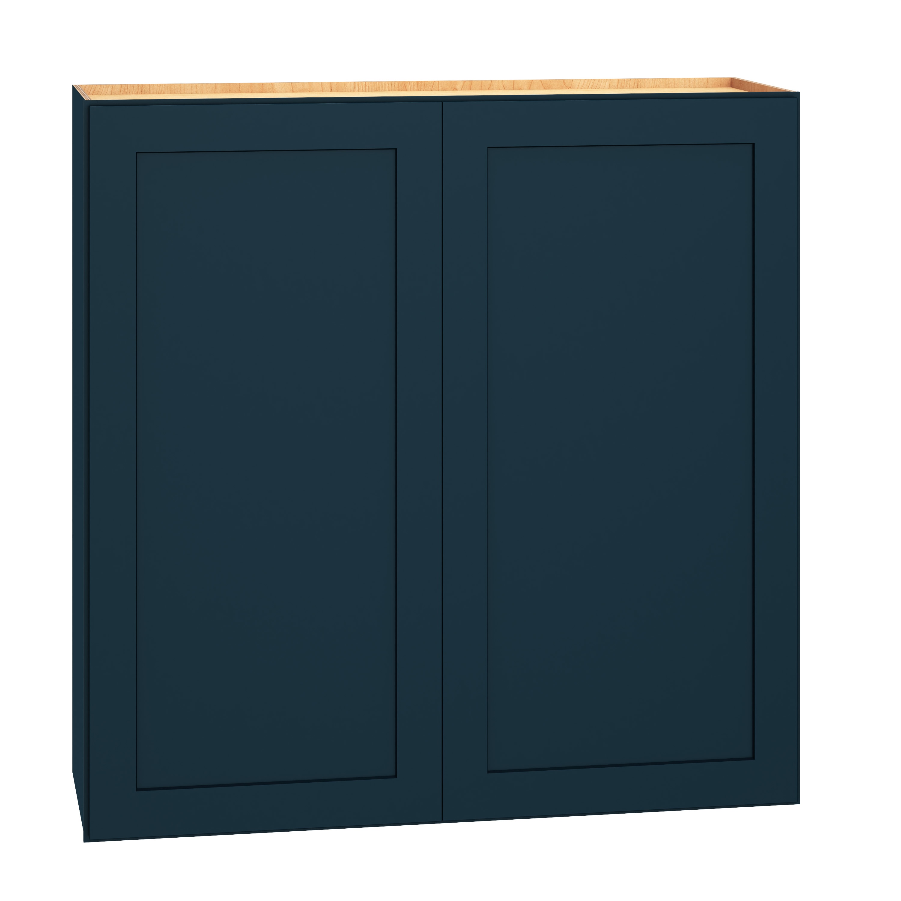 Diamond Express 330 W3636 Jamestown 36-in W x 36-in H x 12-in D Regatta Blue Wall Fully assembled Plywood Cabinet (Recessed Panel Shaker)