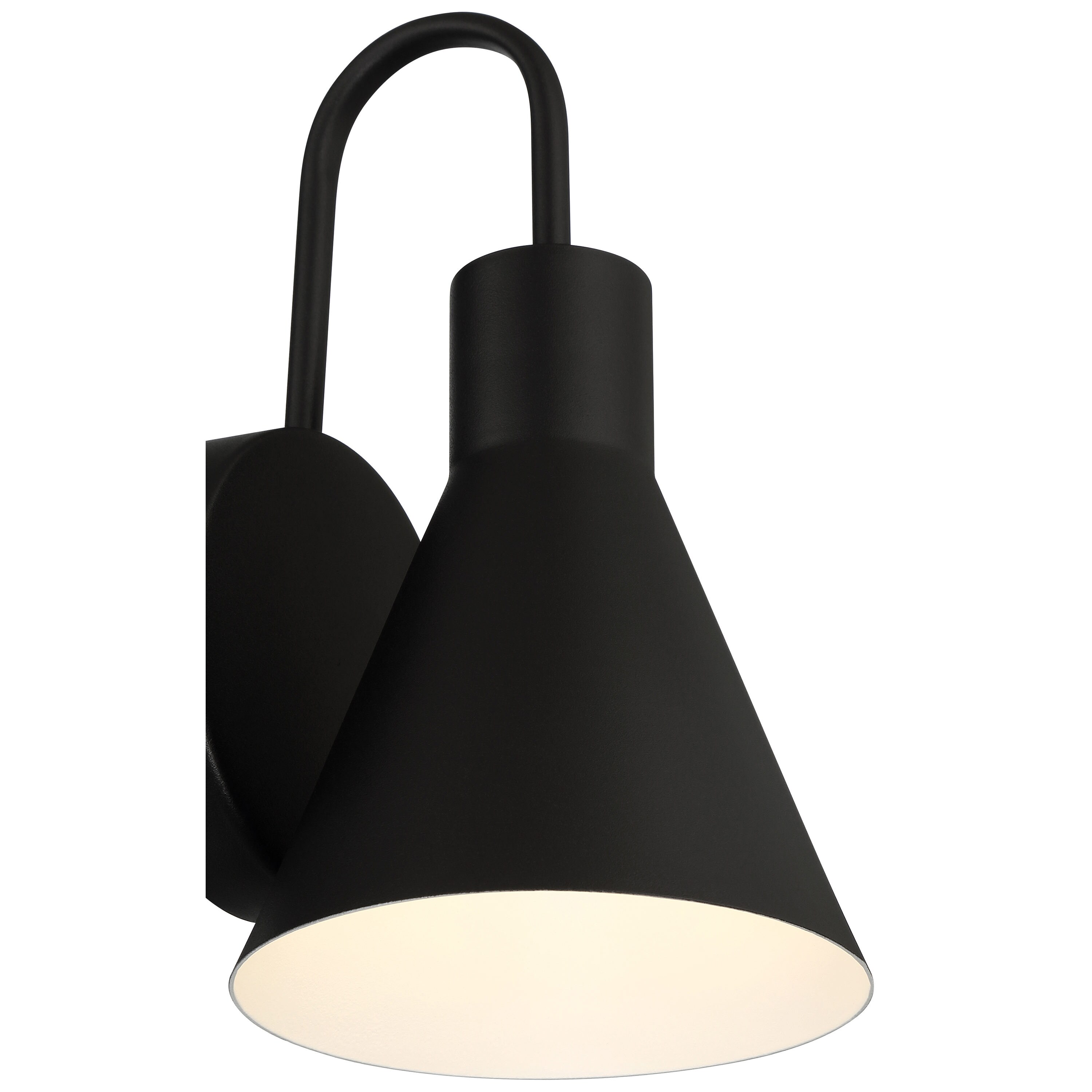 Solano Black Aluminum Dimmable Outdoor LED Wall Sconce