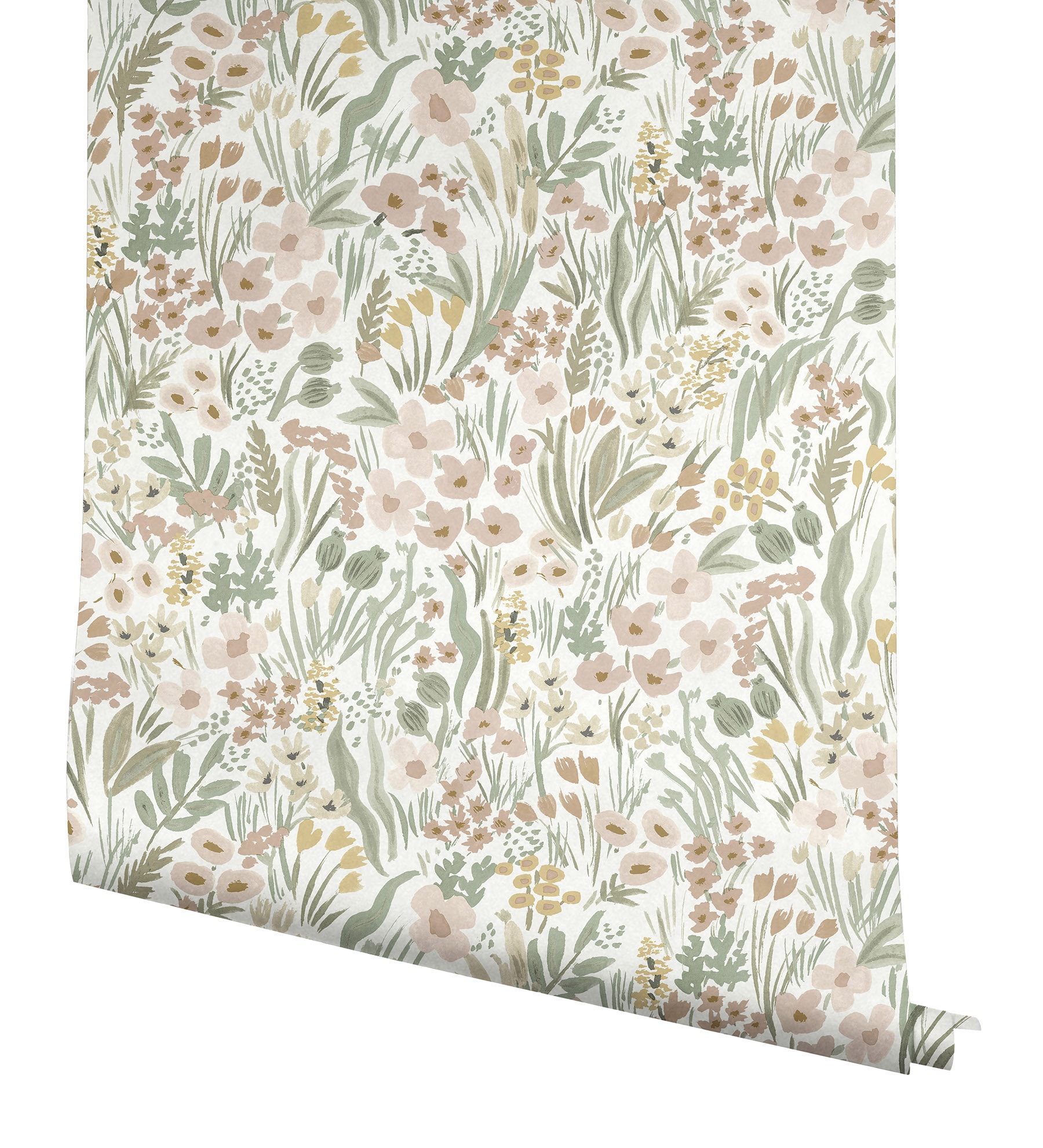 Rifle Paper PSW1466RL 45-Sq. Feet Beige Non-woven Ivy/Vines Self-adhesive Peel and Stick Wallpaper