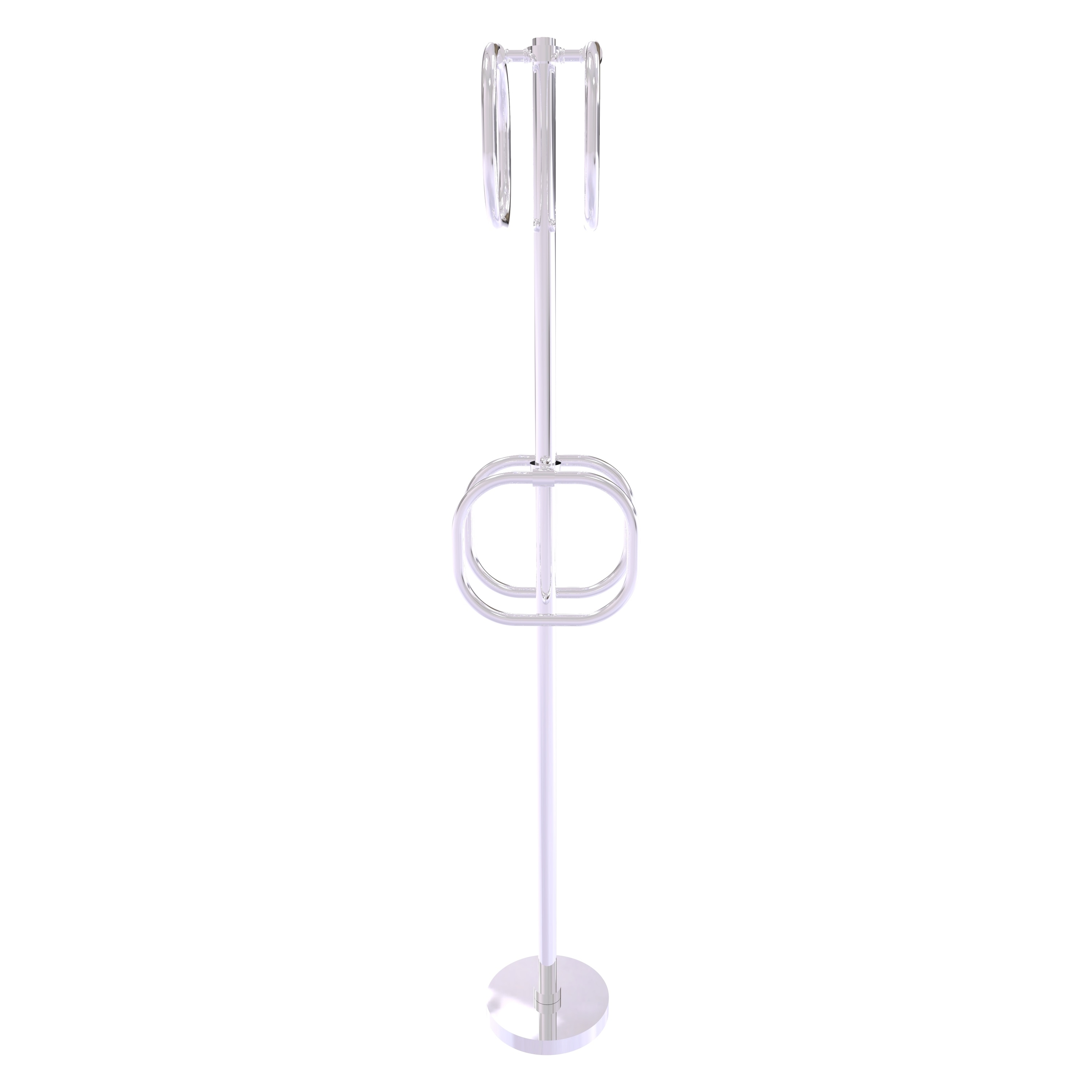 Allied Brass TS-40-PC Polished Chrome Freestanding floor Single Towel Ring