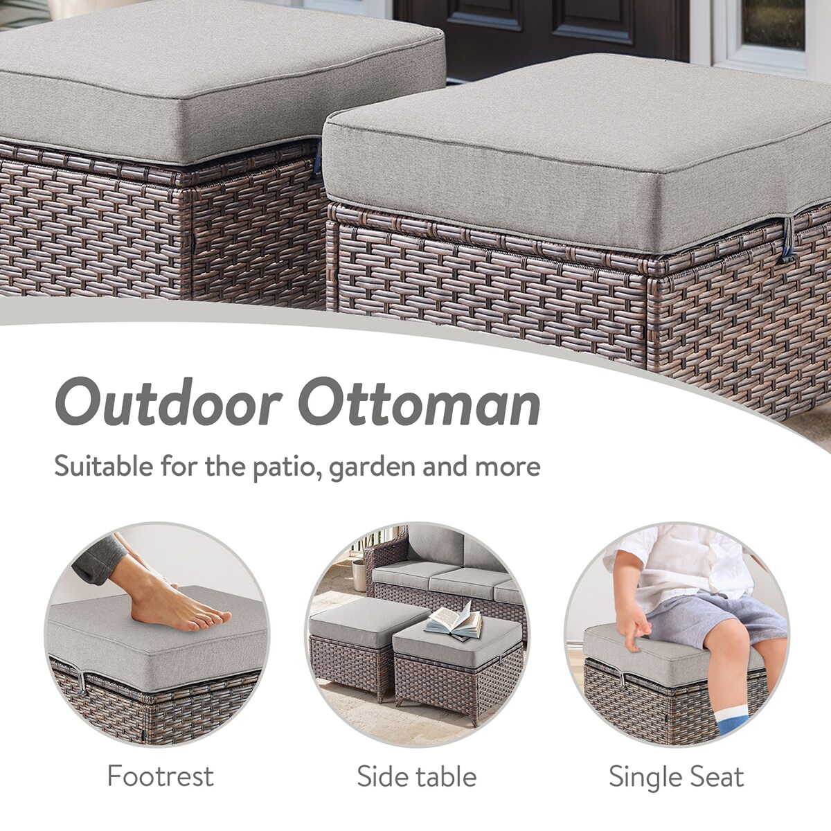 Rilyson FSLRBR40-3 Stools-Ottomans - View #7