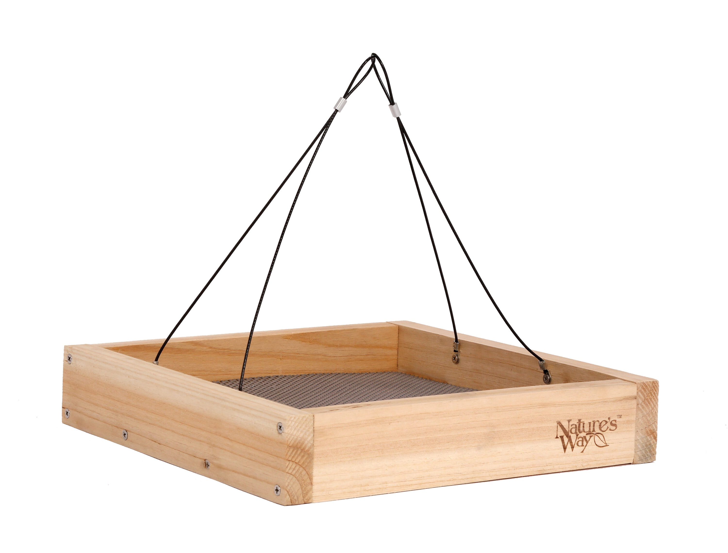 Nature's Way CWF3-CP1 Wood Hanging Platform Bird feeder - 2-lb