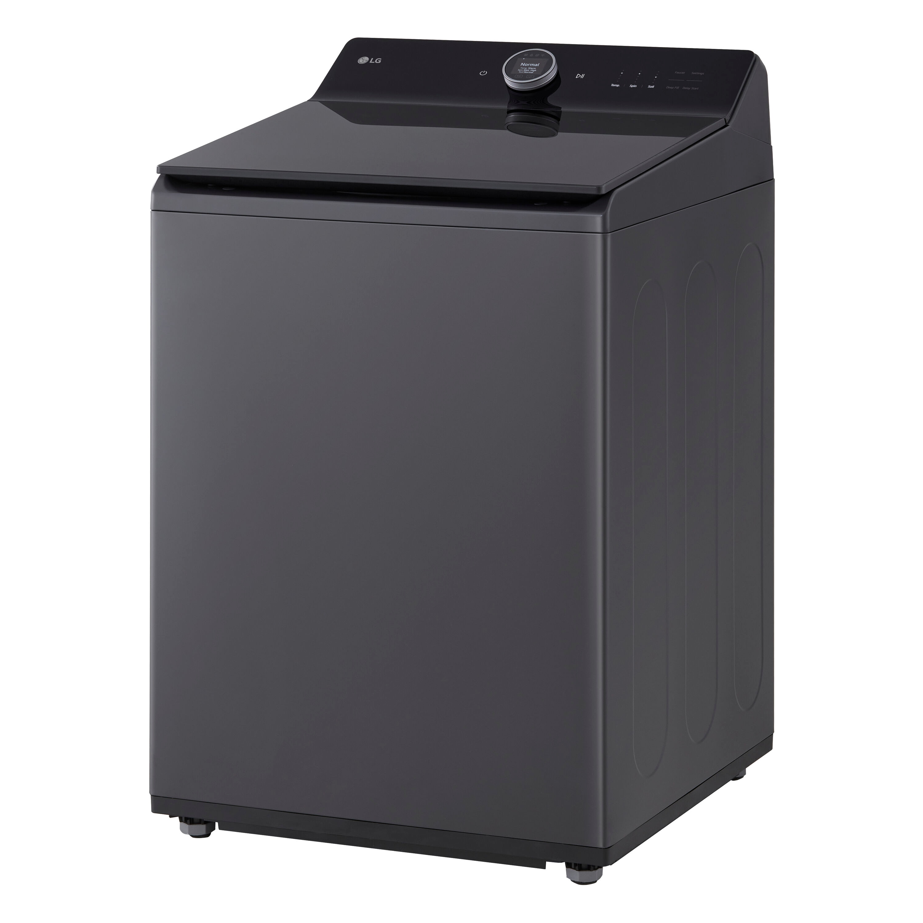 Lg 55 Cu Ft High Efficiency Impeller Smart Top Load Washer Matte Black Energy Star Wt8600cb 4754