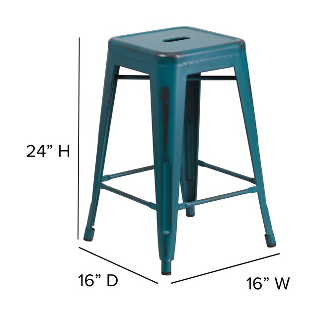 Counter Height Bar Stool, Teal Colored Counter Stools