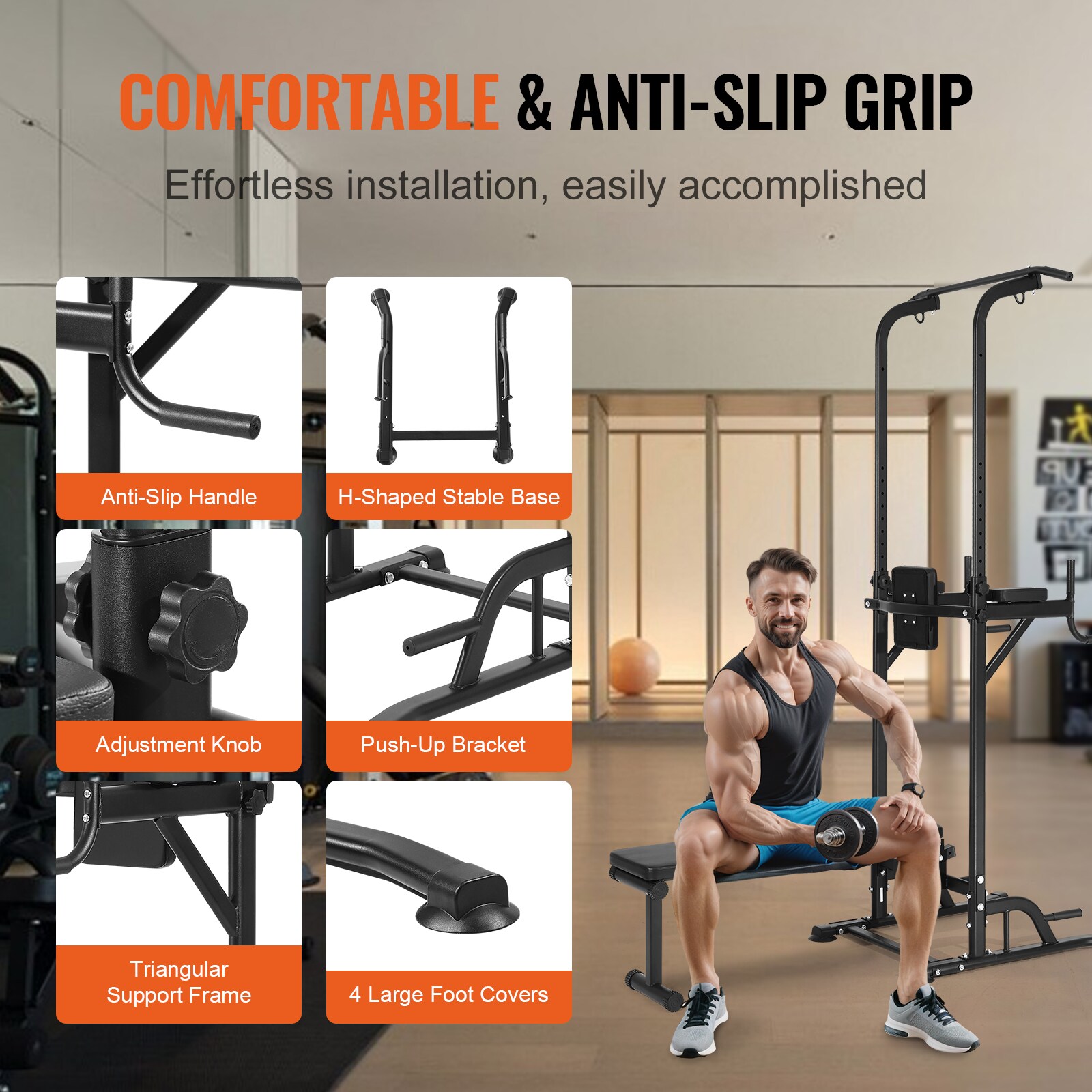 VEVOR DGNYTXSJDZDK4EQYXV0 Pull-up-Push-up-Bars - View #7