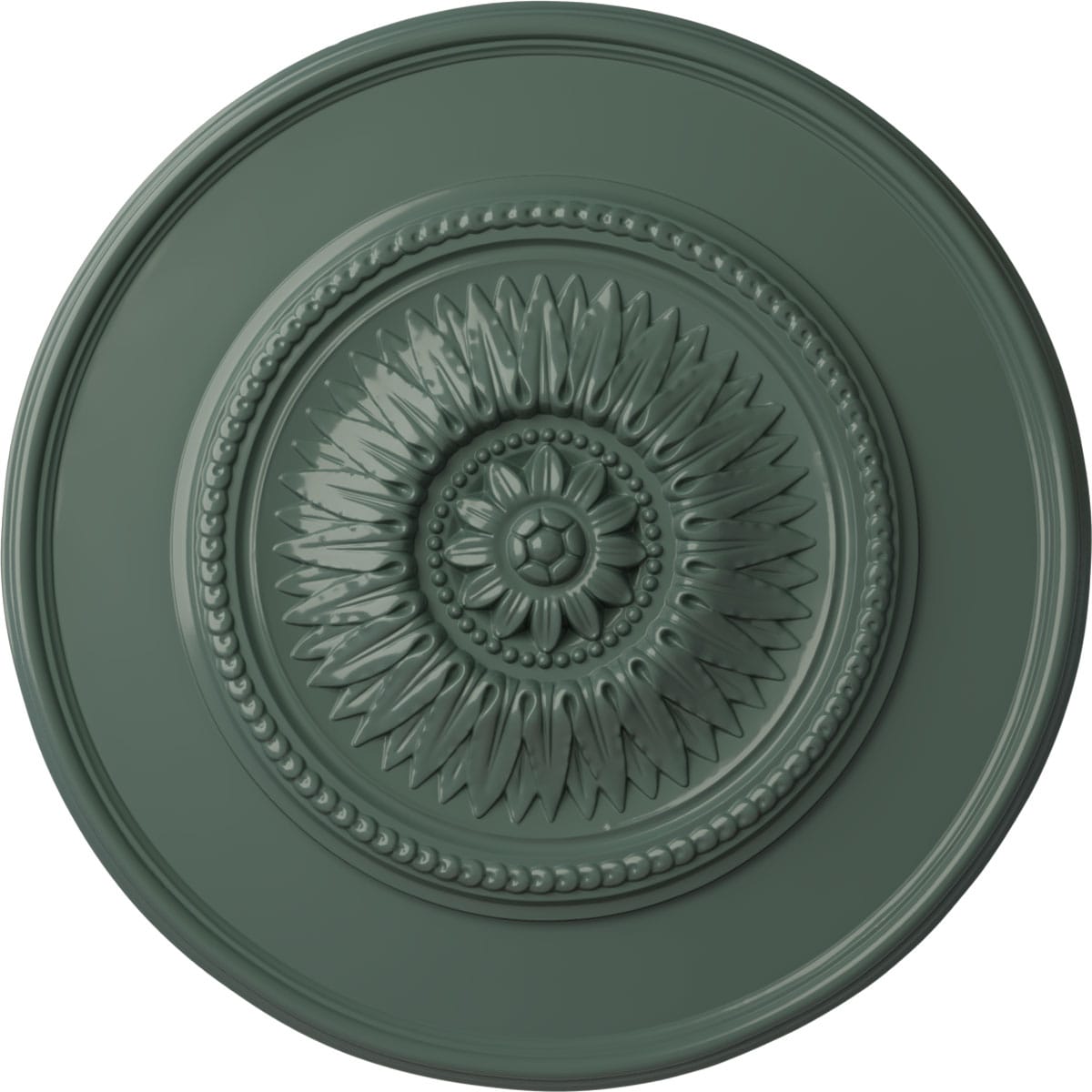 Ekena Millwork CM23FLCBF Floral 23.5-in W x 23.5-in L Painted Cloud Burst Polyurethane Whole Ceiling Medallion
