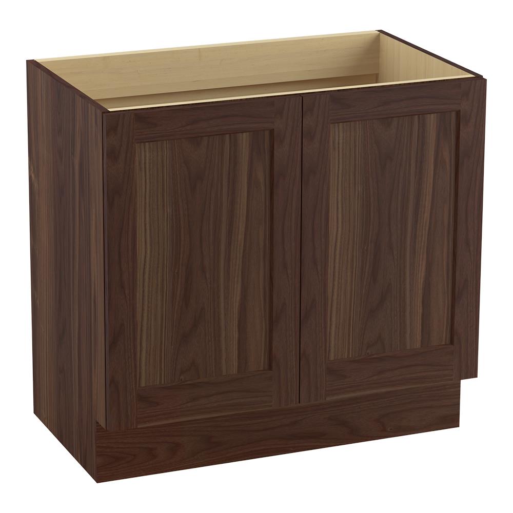 KOHLER Poplin 36-in Terry Walnut Bathroom Vanity Cabinet at Lowes.com