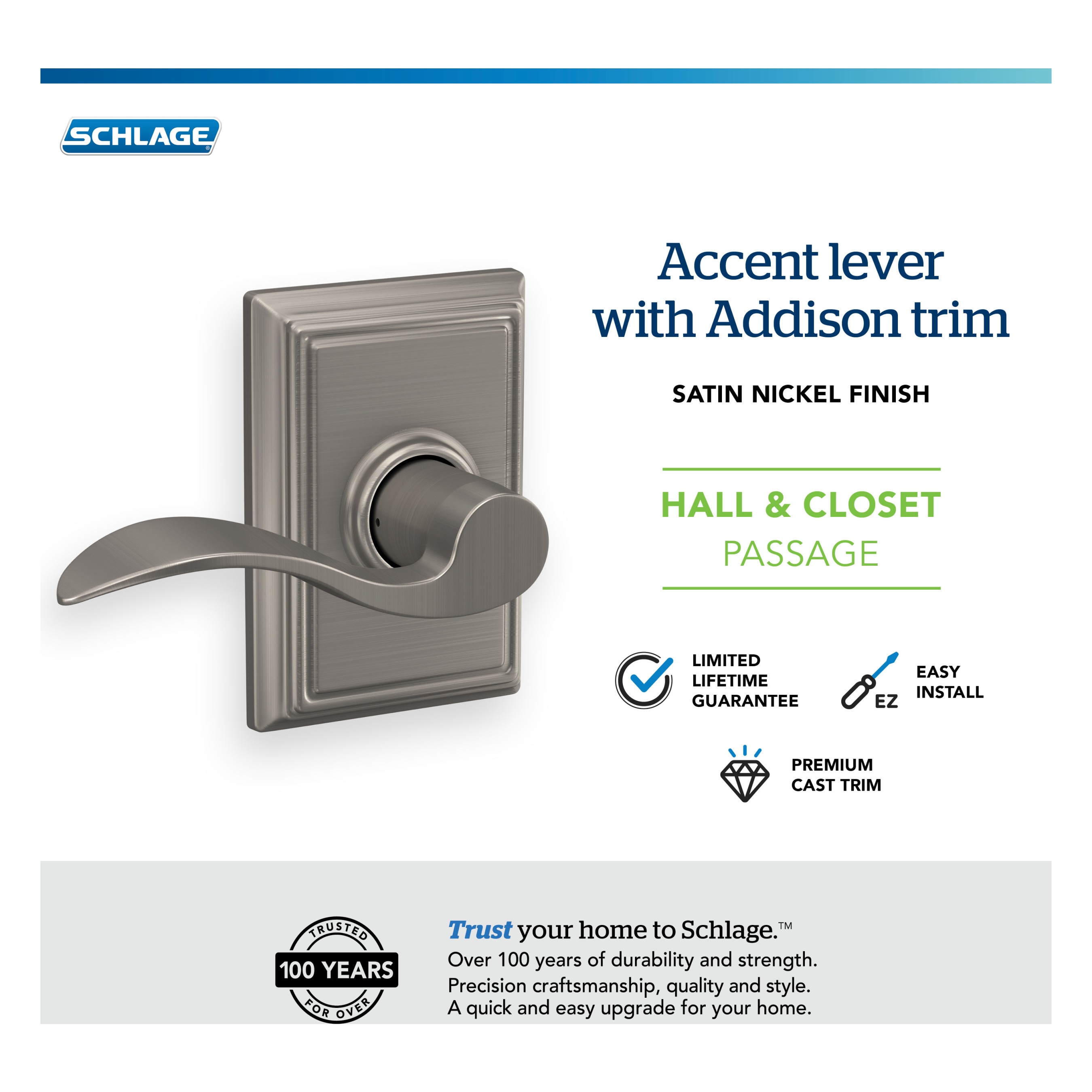 Schlage F10 ACC 619 ADD Door-Handles - View #6