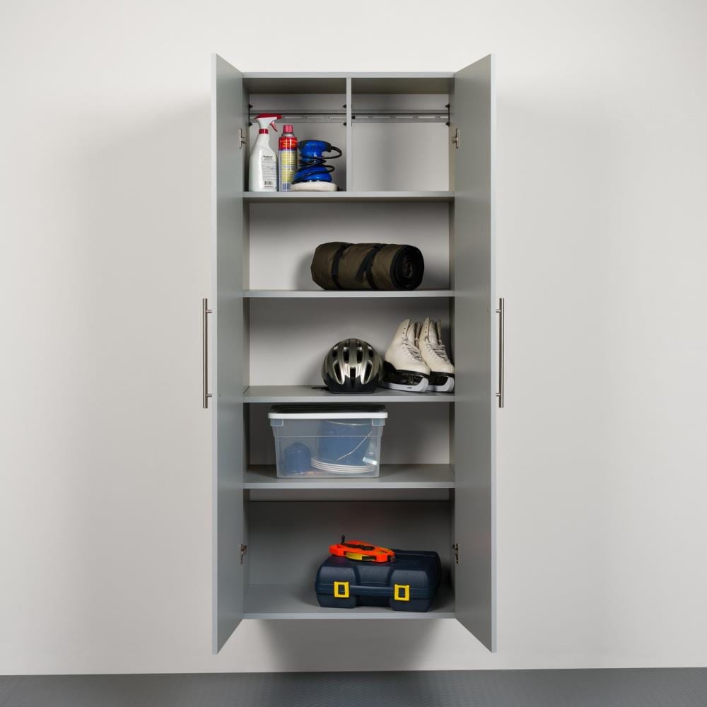 Prepac HangUps 30 Wall Mounted Garage Storage Wood Shoe Cabinet