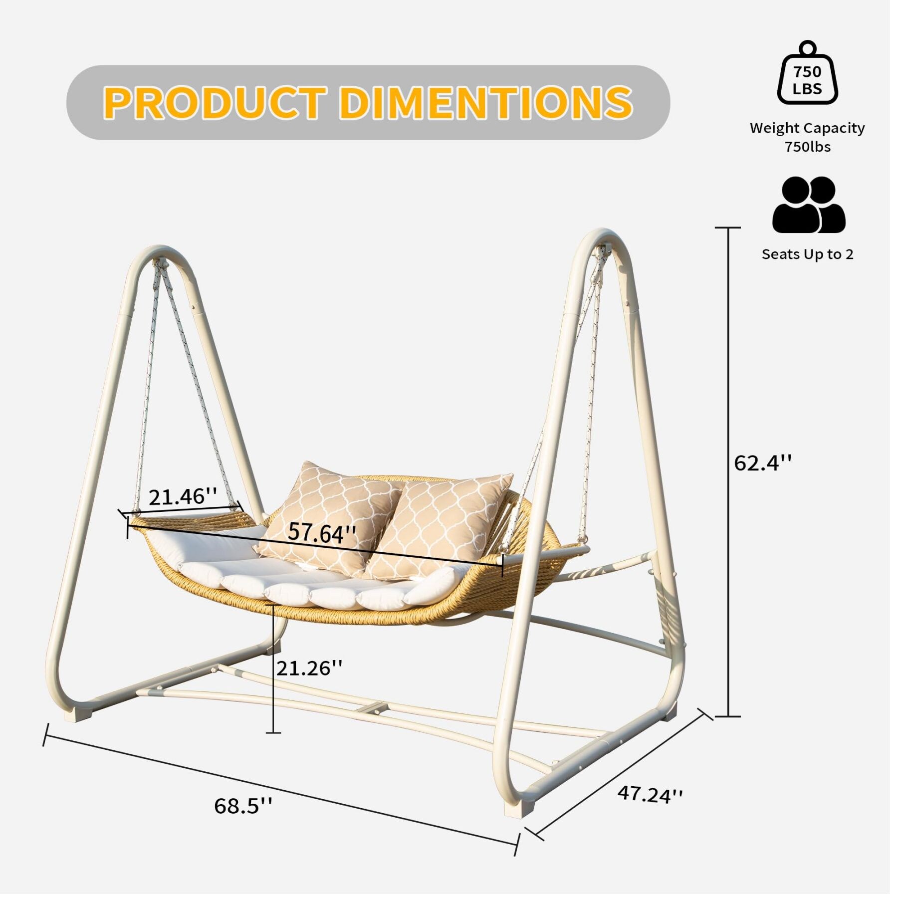 Maocao Hoom BH84198 Swing-Gliders - View #4