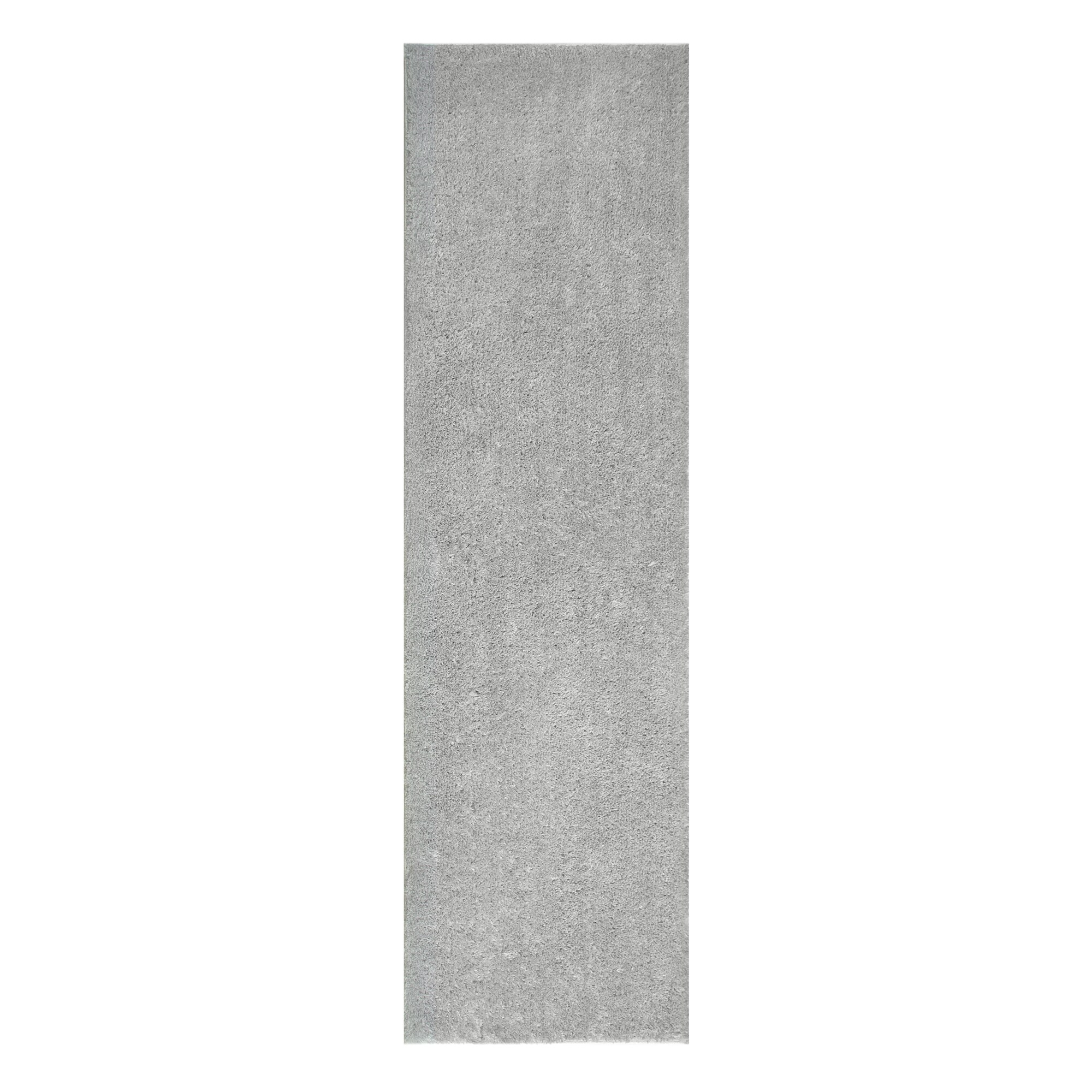 Leick Home Soft 2 x 8 Frieze Gray Indoor Solid Runner Rug at Lowes.com