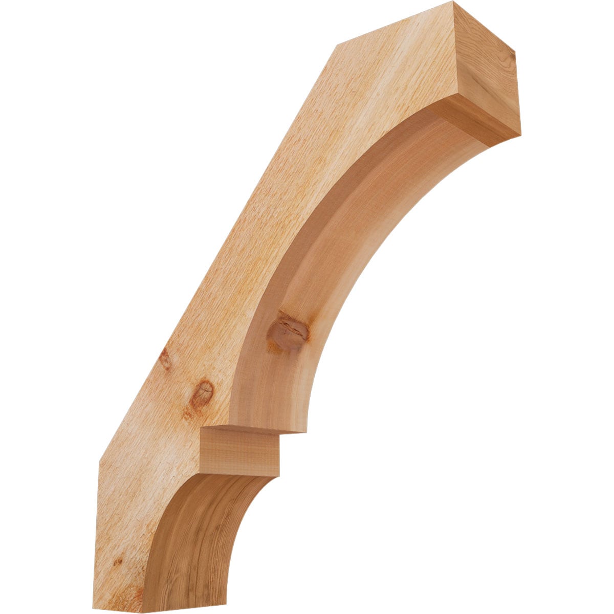 Ekena Millwork BRC06X22X26BOA00RWR 6-in x 22-in x 26-in Western Red Cedar Unfinished Wood Balboa Rough Sawn Knee Brace