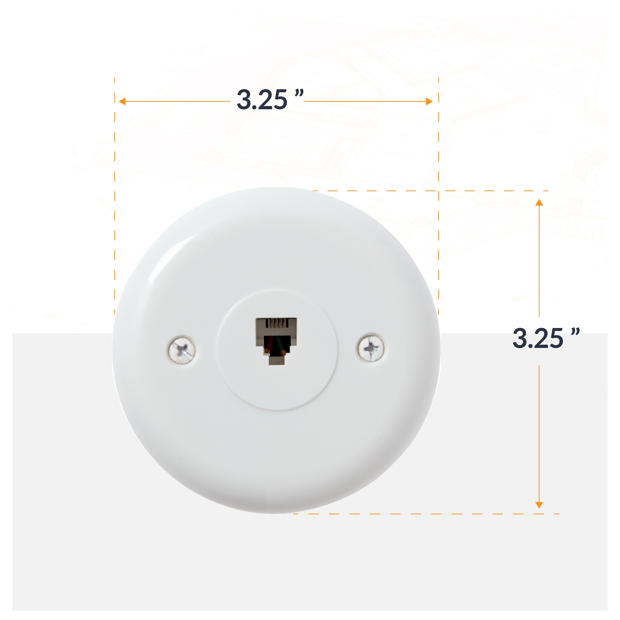 Newhouse Hardware RPWP-WH-05 Audio-Video-Wall-Jacks - View #2