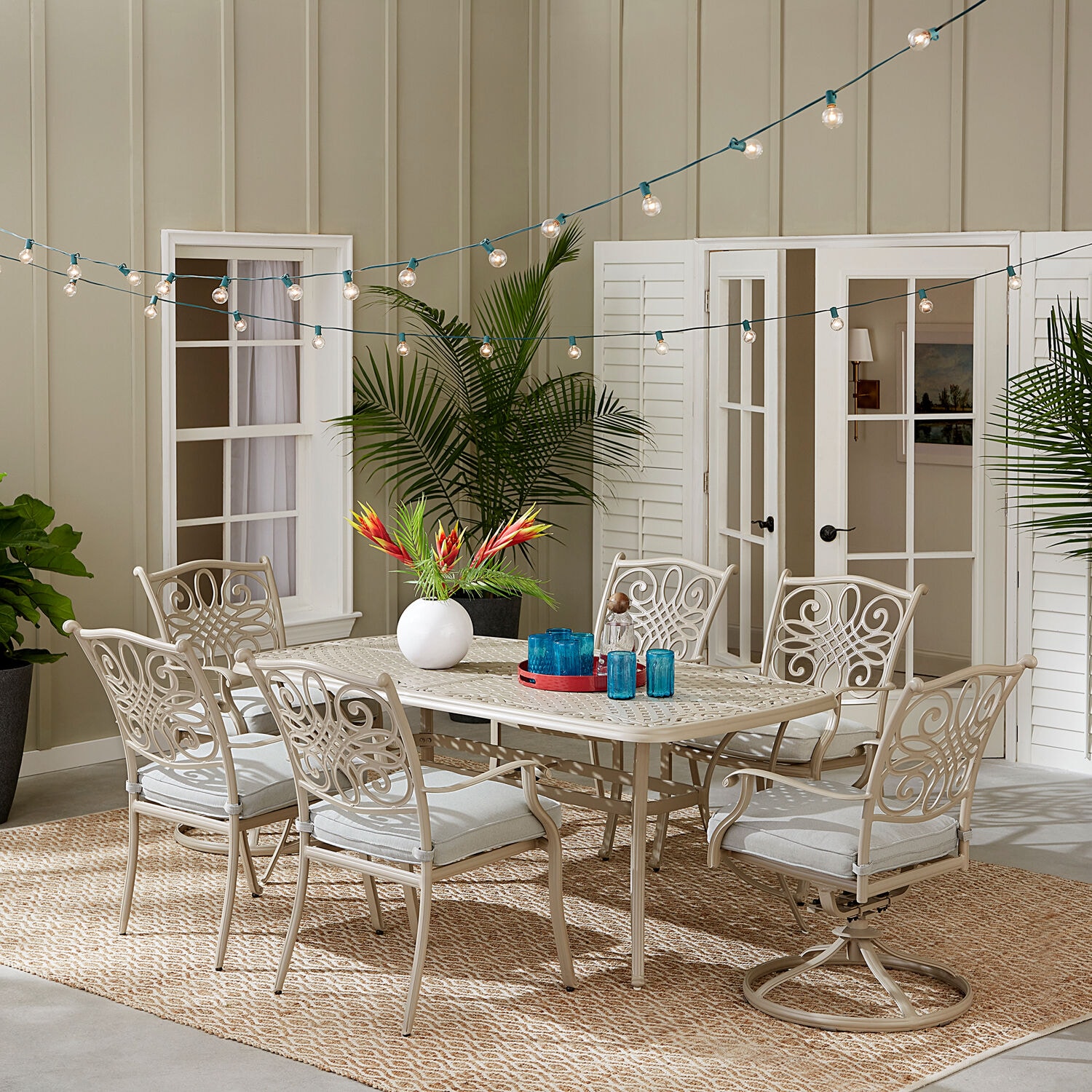 Hanover TRADDNS7PCSW2-BE Patio-Dining-Sets - View #3