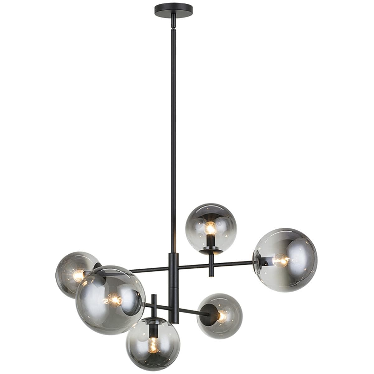 Matteo 2531220 Lighting C70706BKSM Averley Chandelier Black