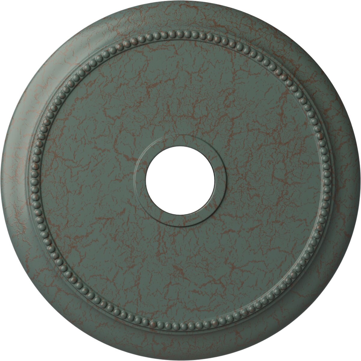 Ekena Millwork CM24CRCBC Crendon 24.125-in W x 24.125-in L Painted Cloud Burst Crackle Polyurethane Whole Ceiling Medallion
