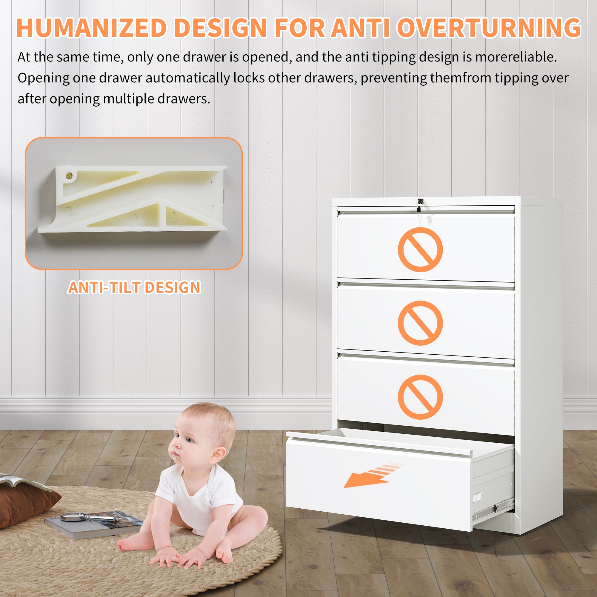EXTRAUP YHLT2398P154452 Filing-Cabinets - View #4