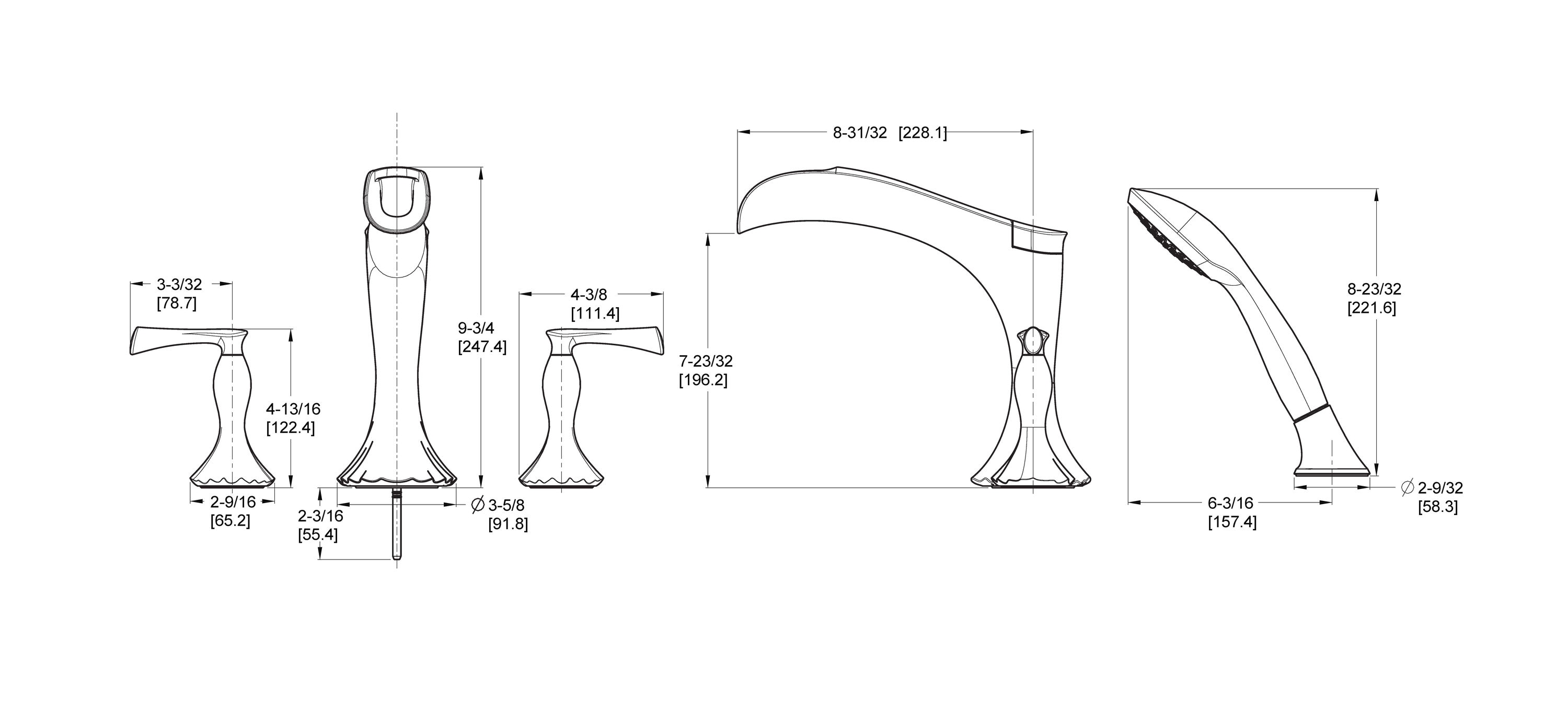 Pfister 1T6-510Y Roman-Tub-Faucets - View #2