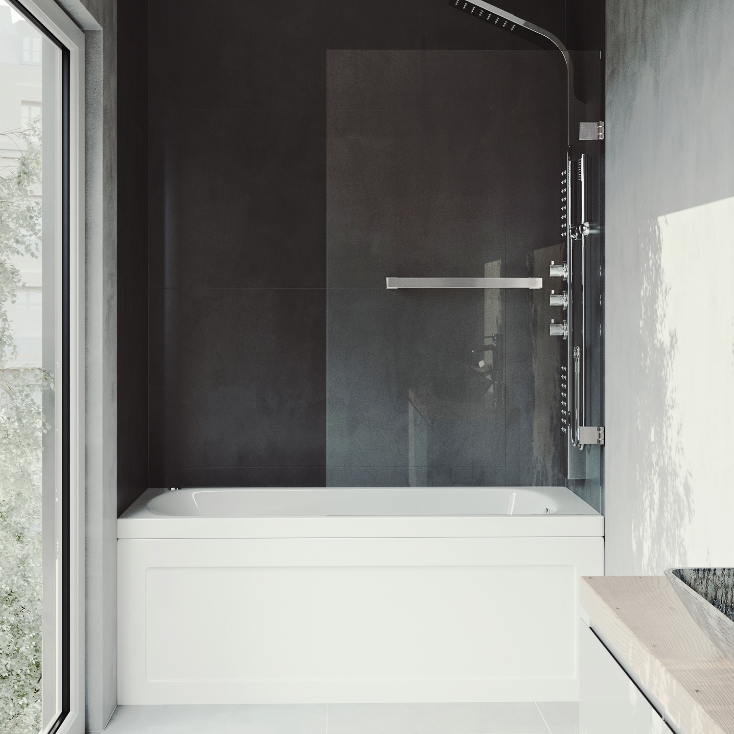 VIGO VG6074STCL3458 Bathtub-Doors - View #5