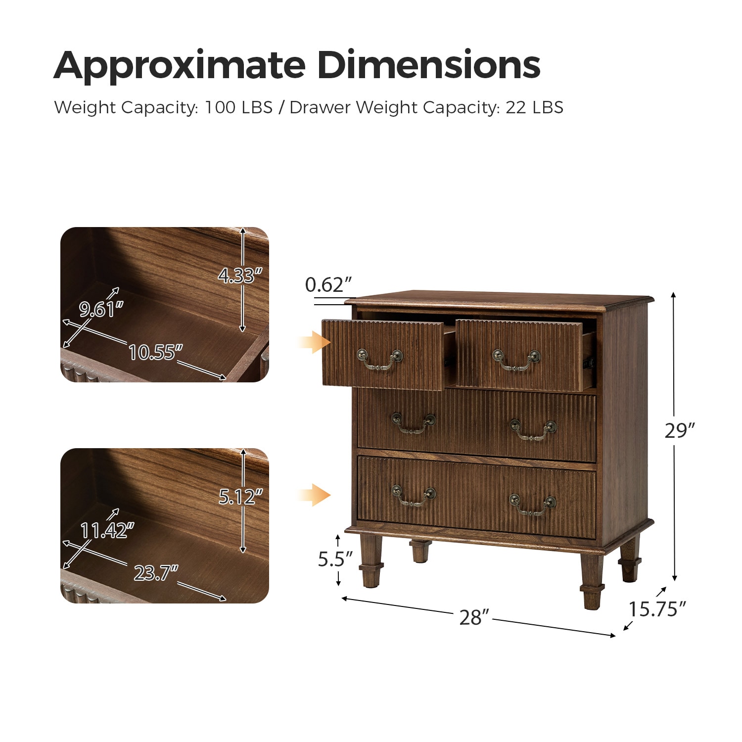 14 Karat Home NSCL1244-WAL End-Tables - View #6