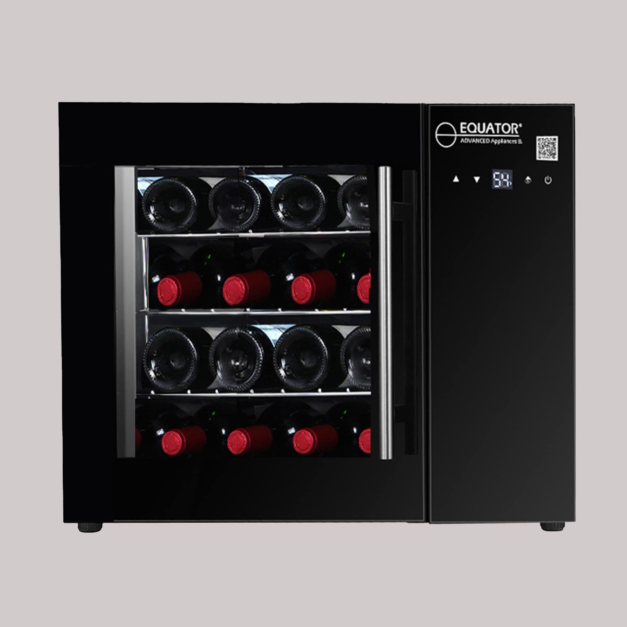 Equator Advanced Appliances WR 16 25-in W 16-Bottles Black Freestanding Indoor Wine Cooler