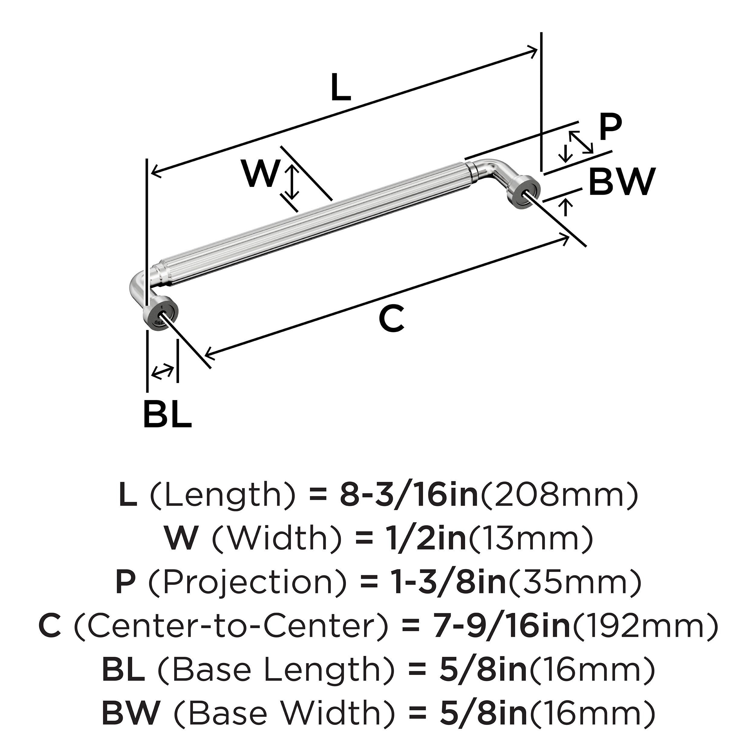 Amerock BP3770526 Cabinet-Pulls - View #4