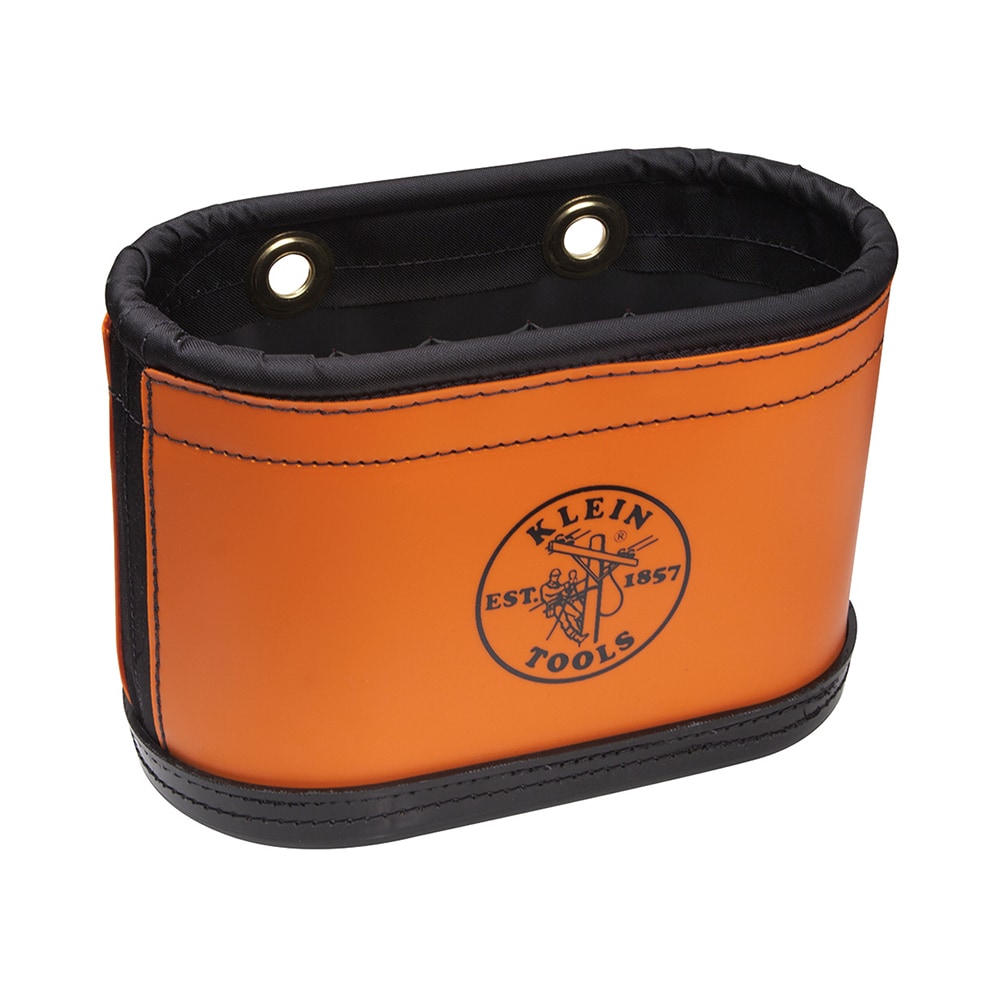 Klein Tools 5144BHB Hard-Body Bucket, 15 Pocket Oval Bucket with Kickstand