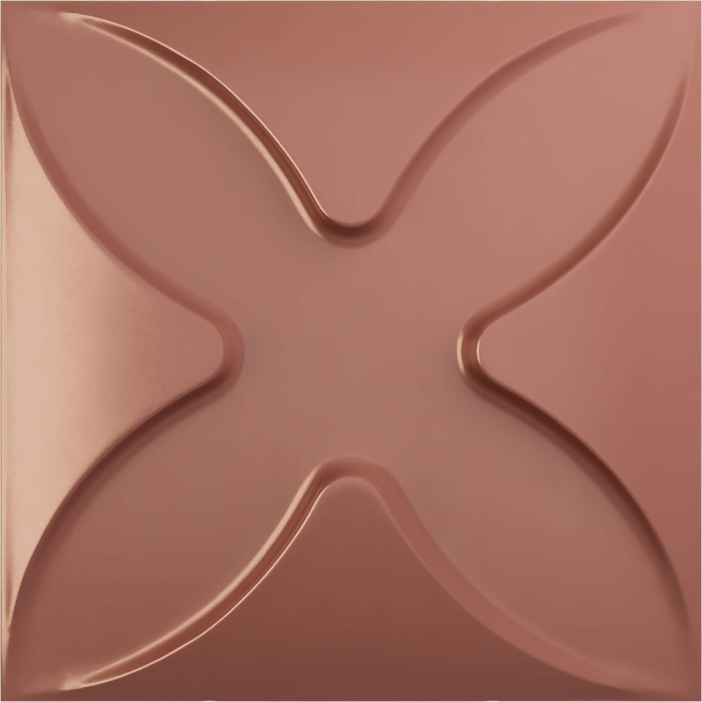 Ekena Millwork WP12X12AUFCP 11-7/8-in x 11-7/8-in Embossed Paintable/Stainable Pink PVC Wall Panel ( 0.98-sq ft )