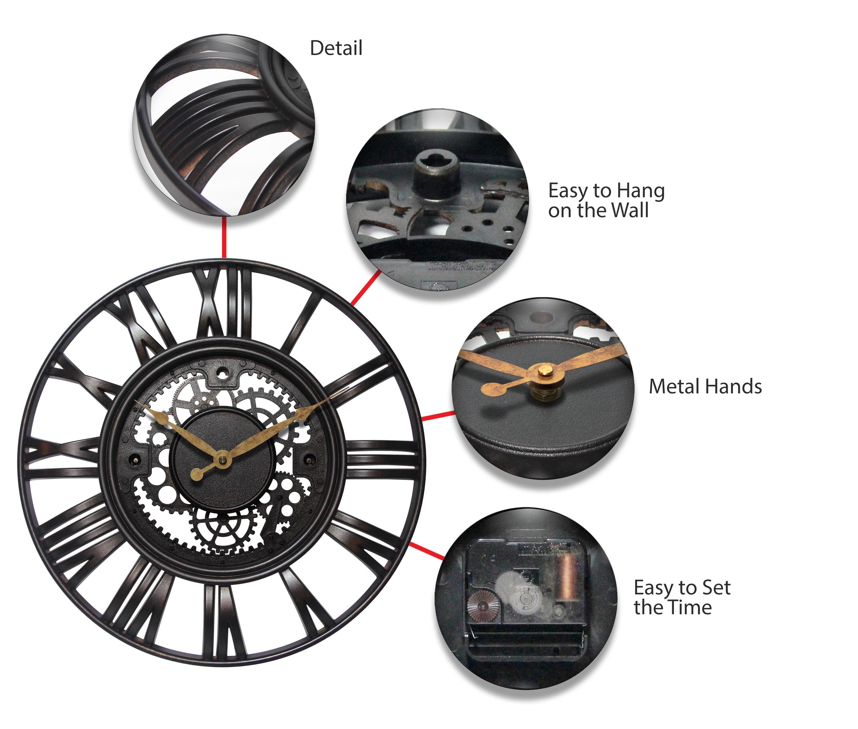 Infinity Instruments 15114RS Indoor-Outdoor-Clocks - View #4