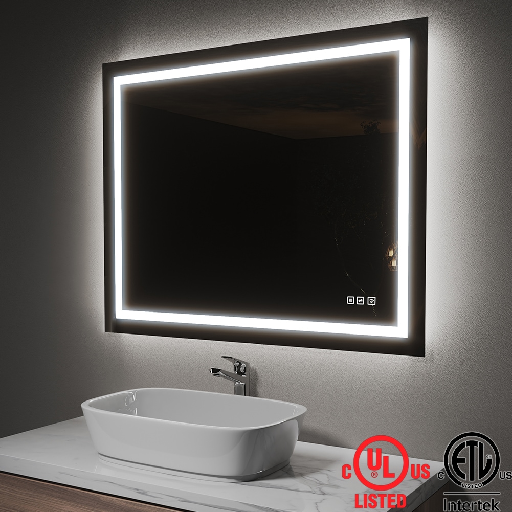Frameless HD Quality Silver Mirror Bathroom Fixings hooks hang 2