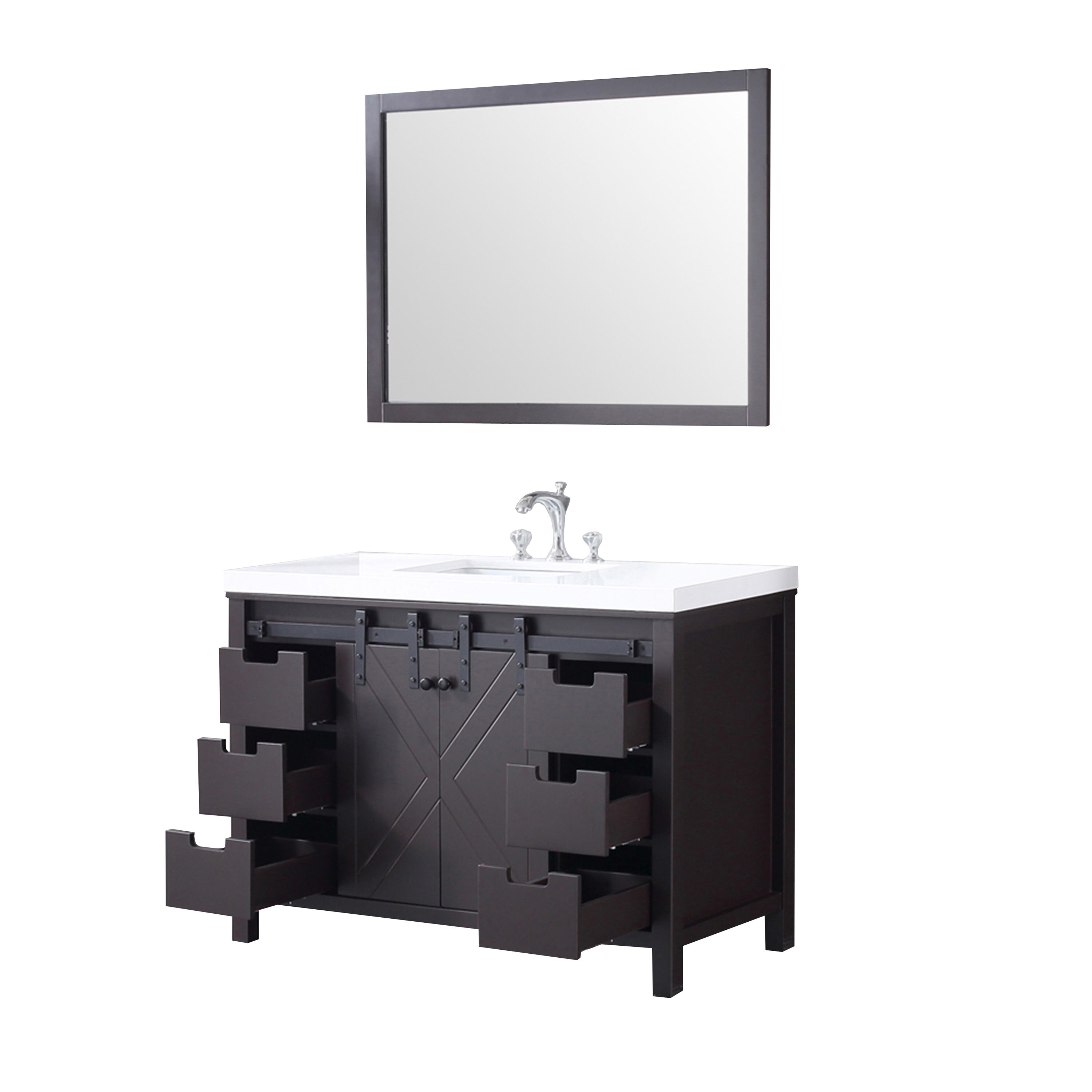 Lexora LM342248SCCSM44F Bath-Vanity-Combo - View #13