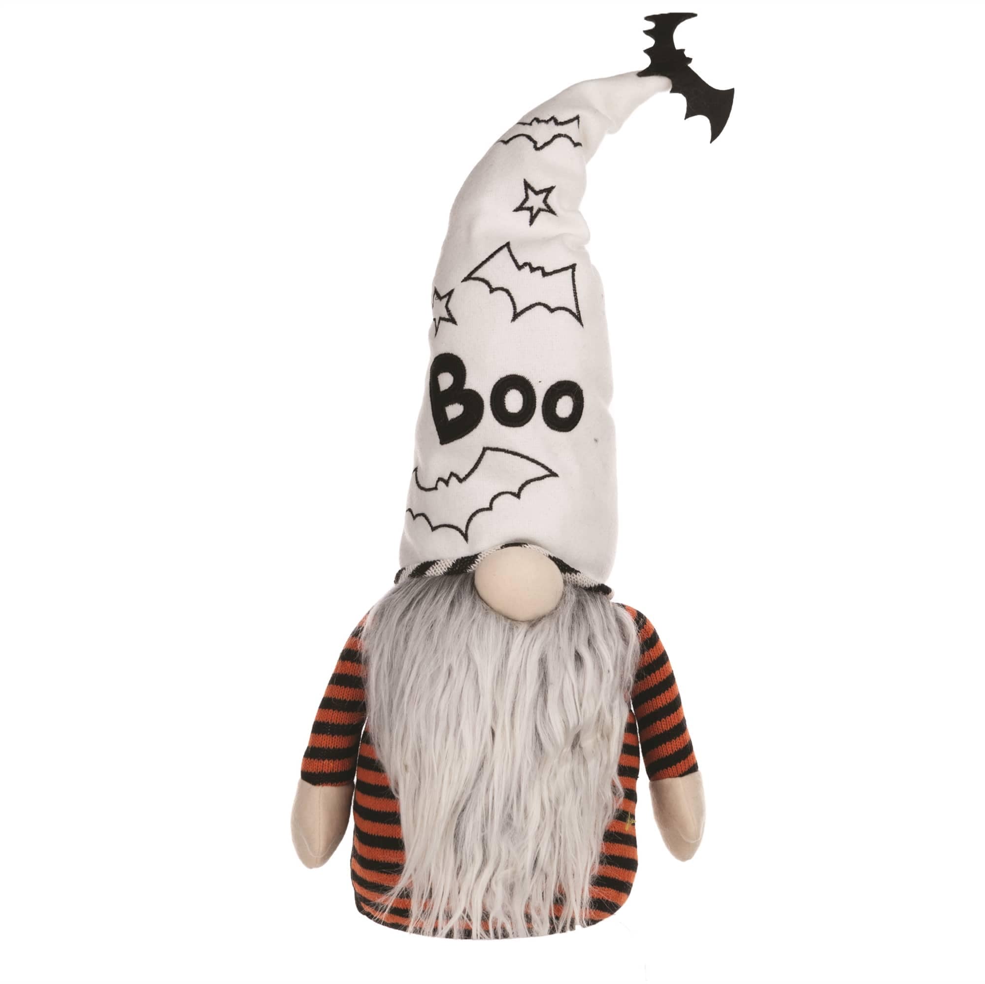 Melrose International Plush Halloween Ghost Gnome Shelf Sitter 24 IN H