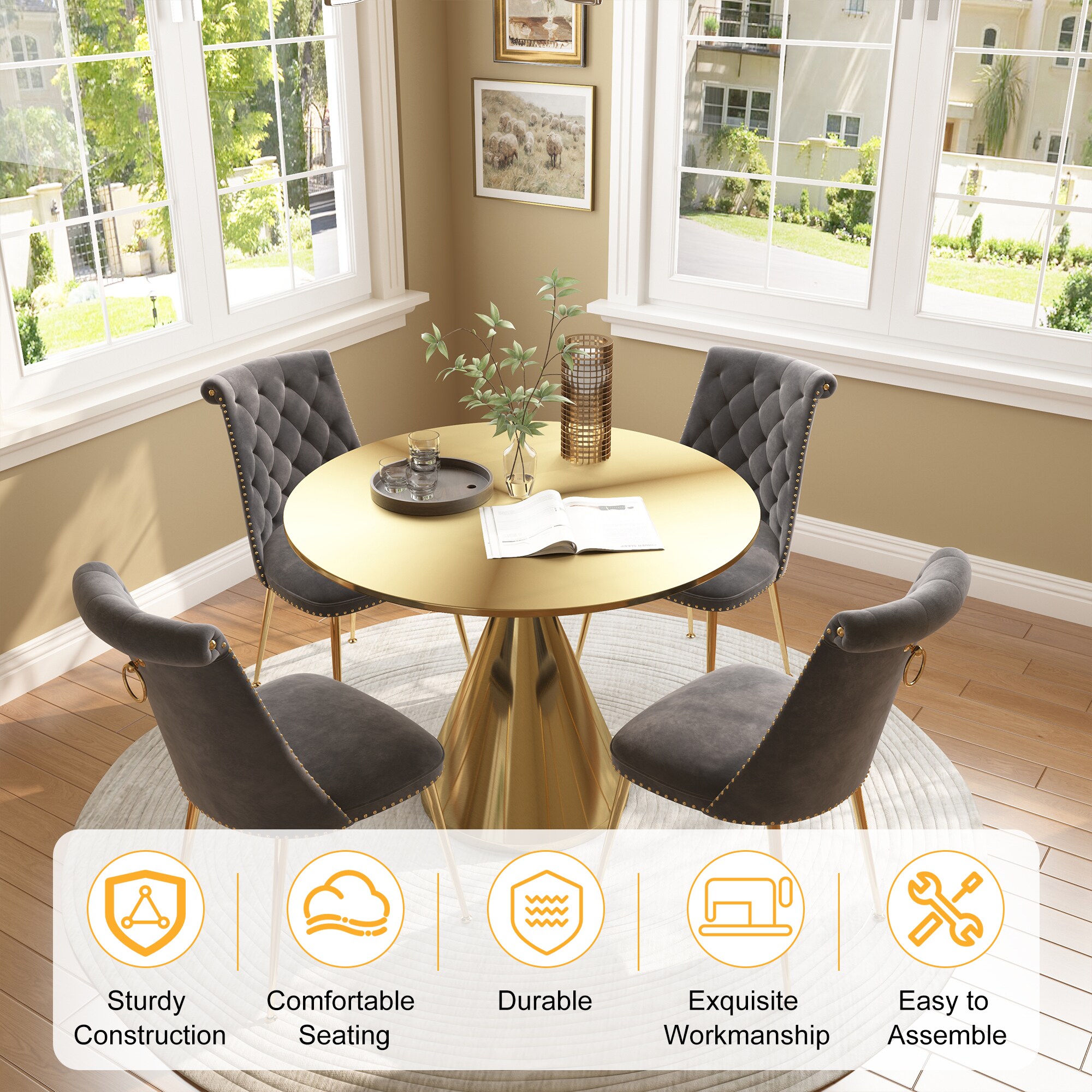 Clihome CL-RBT1-BBG703GY Dining-Sets - View #7