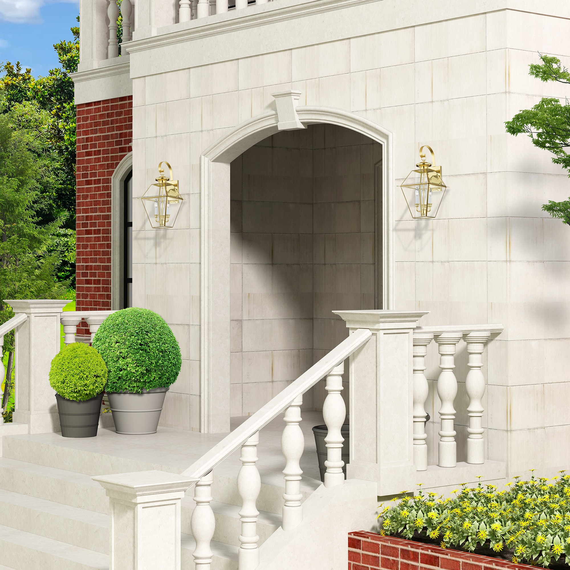 Livex Lighting 2381-02 Outdoor-Wall-Lighting - View #6