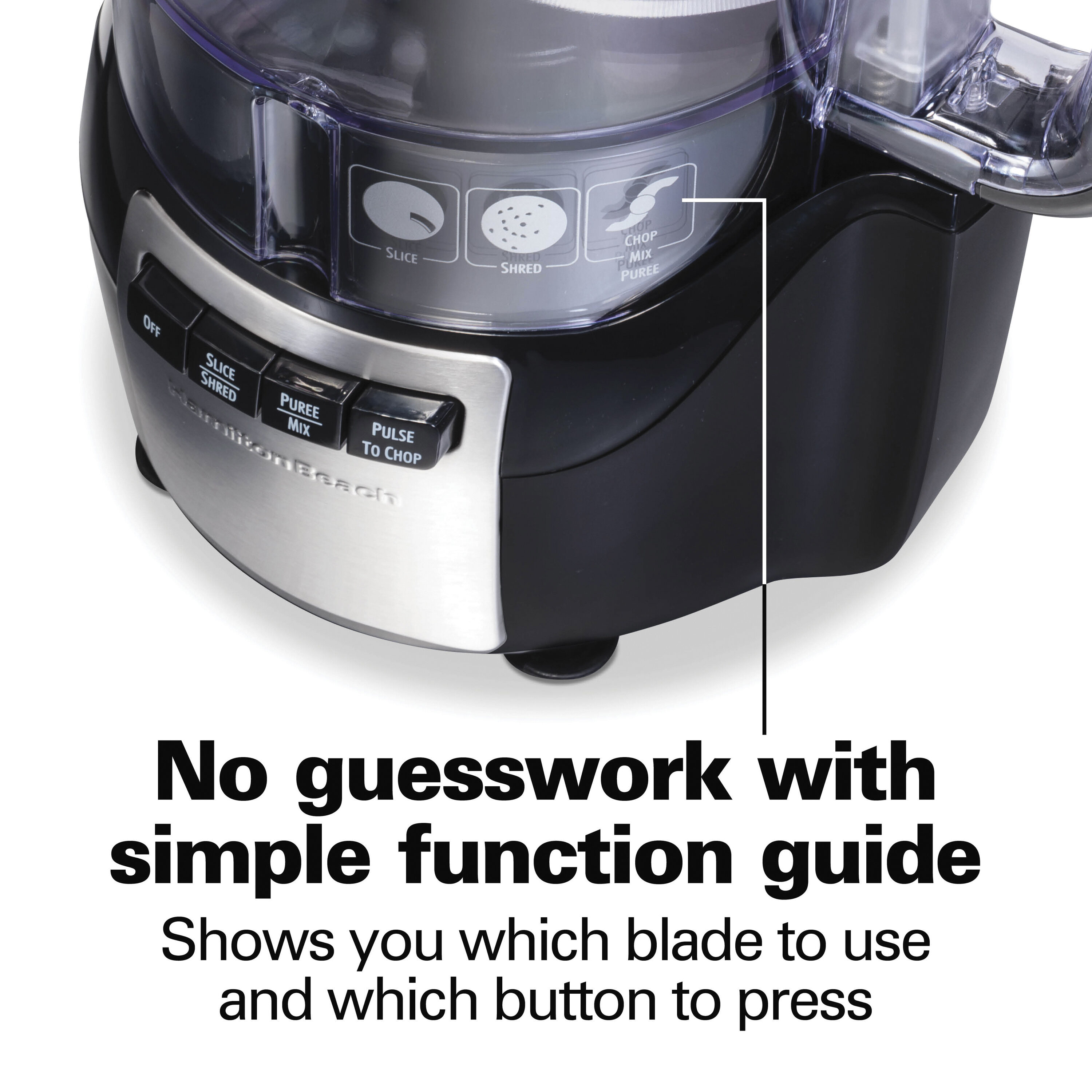 Black and Silver 12 Cup Stack & Snap Food Processor