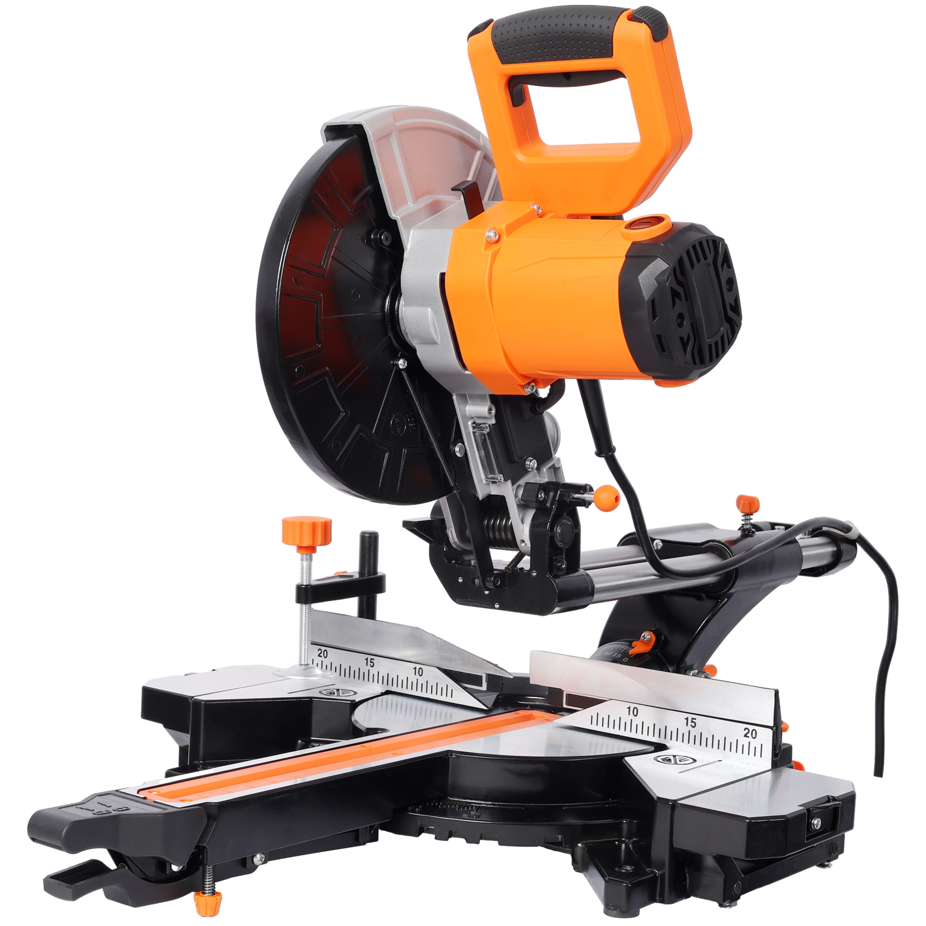 Tinyhomie 10in Single Bevel Double Speed Sliding Miter Saw 48T Blade 2-Speed 5000/3200 RPM 3.5x13in Cutting Capacity #LW-JA-310051W465P